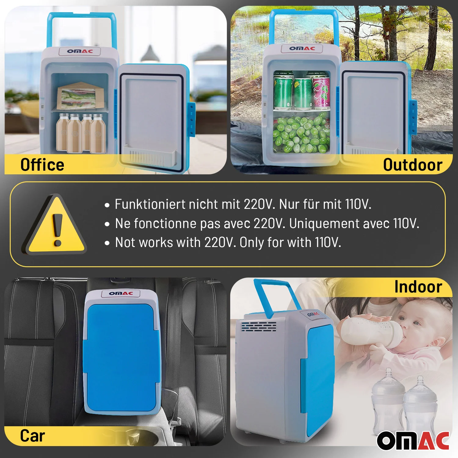 12L Portable Cooler and Warmer Car Refrigerator Outdoor 12V Mini Camping Fridge - Image 4