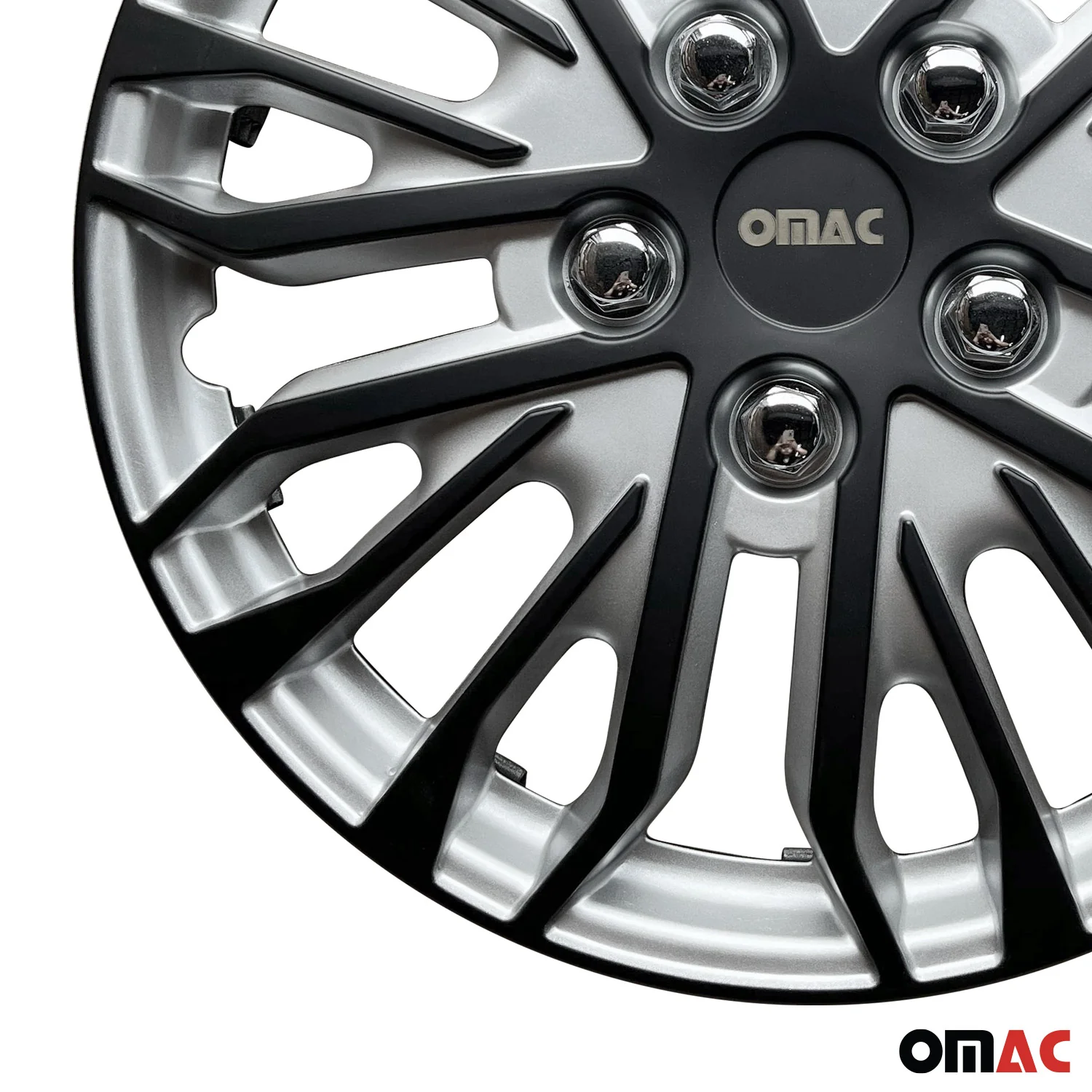 Rimini Hub Caps Wheel Cover 14" Grey & Matt Black Full Set 4 pcs. - Image 7