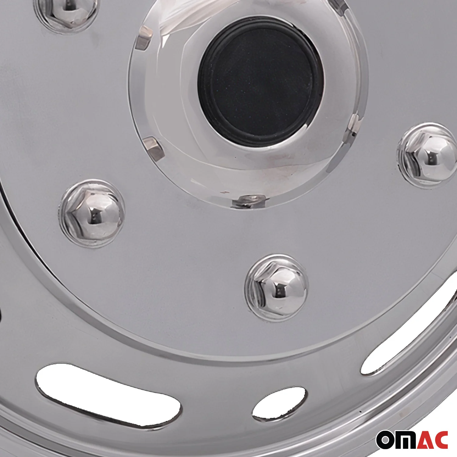 RAM ProMaster City Wheel Simulator Hubcaps Front Chrome Silver Steel - Image 6