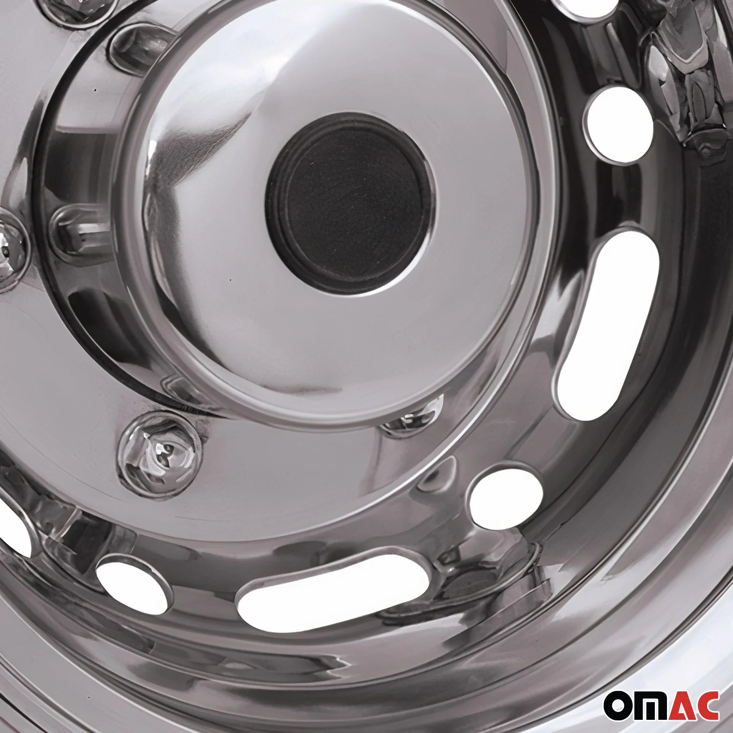 2013-2021 Nissan NV200 Wheel Simulator Hubcaps Rear Chrome Silver Steel - Image 6