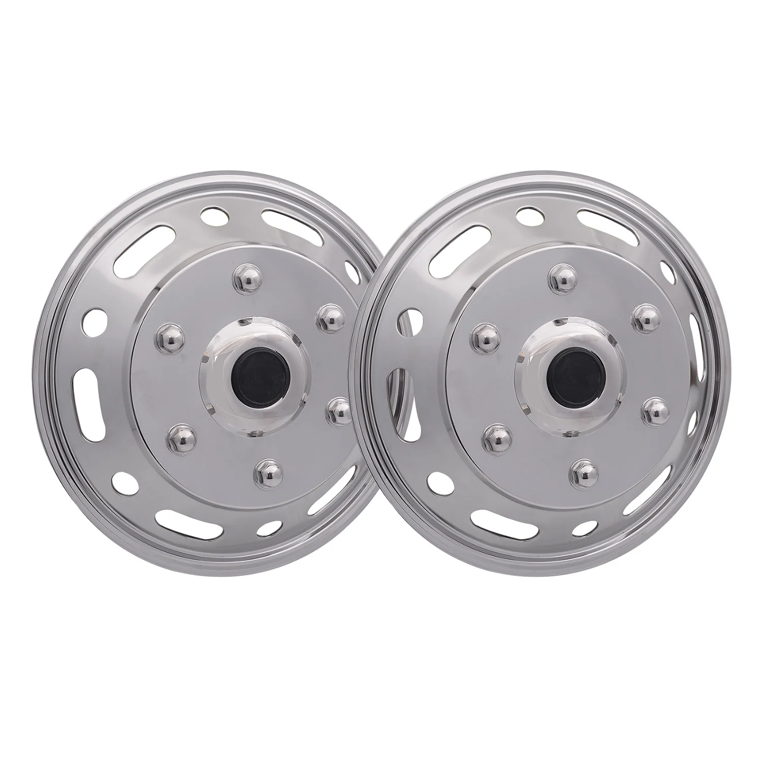 2014-2024 RAM ProMaster 16" Dual Wheel Simulator Hubcaps Steel Front 2Pcs