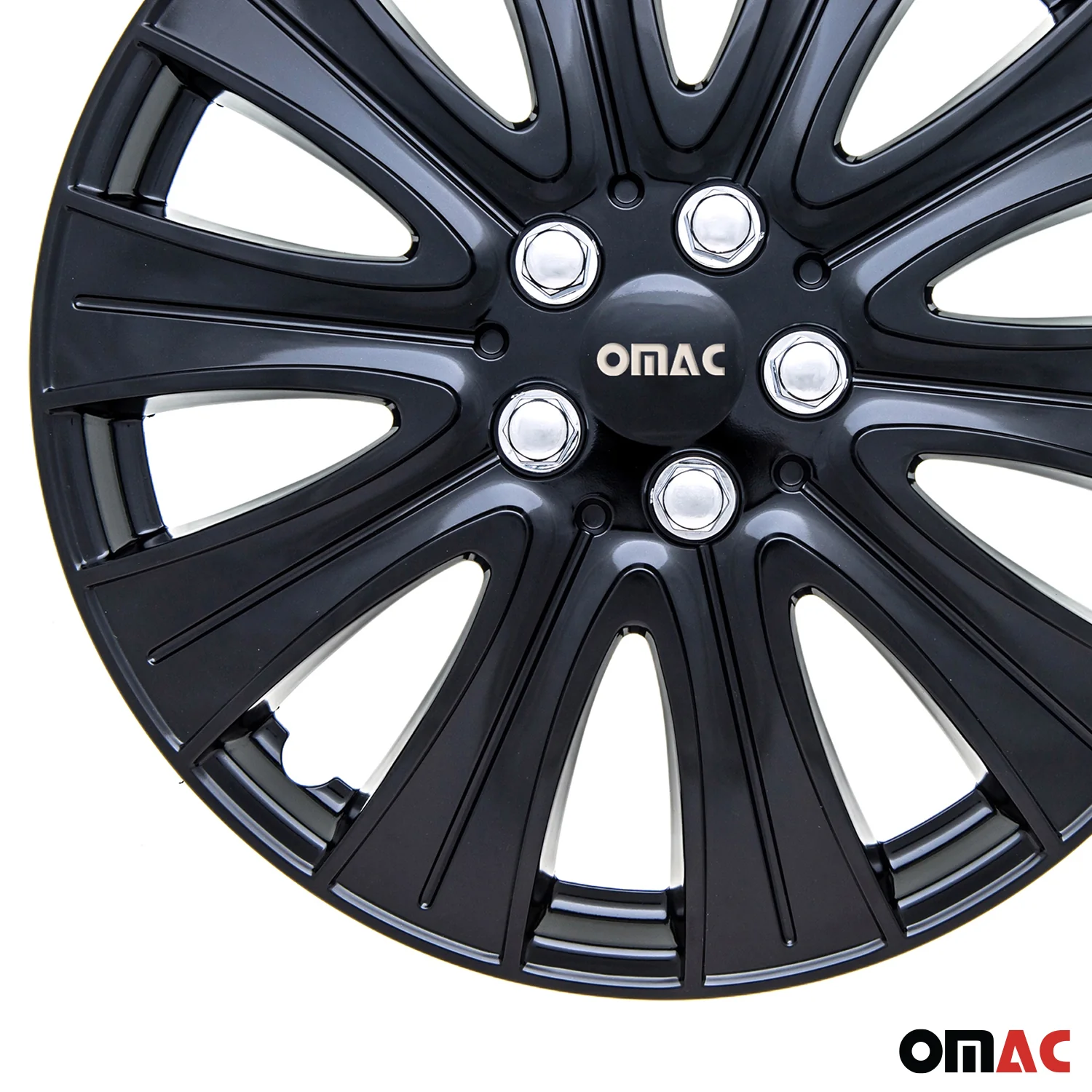 16" Hub Caps for Ford Transit 150 250 350 2015-2025 Black Silver Wheel Covers 4x - Image 8