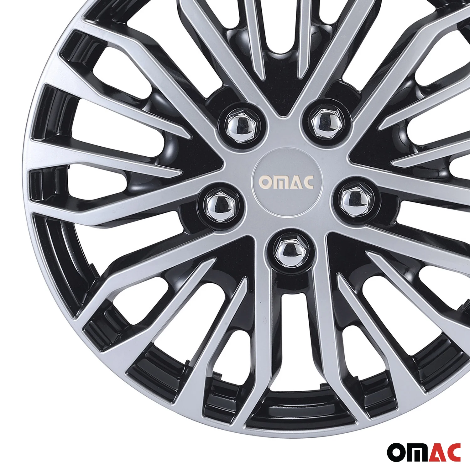 16" Wheel Covers for Ford Transit 150 250 350 2015-2025 Black Silver 4x Hub Caps - Image 7