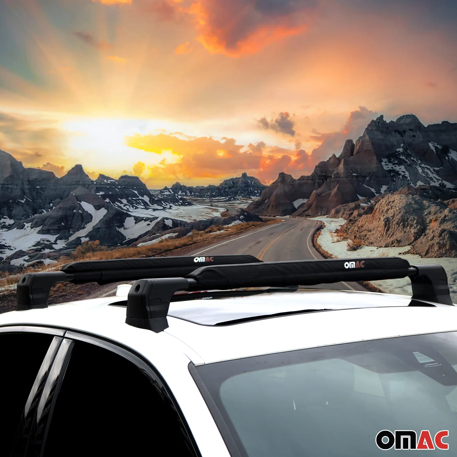 Toyota 19" Roof Rack Pads Surfboard Windsurf Crossbar Pads Black 2 Pcs - Image 9