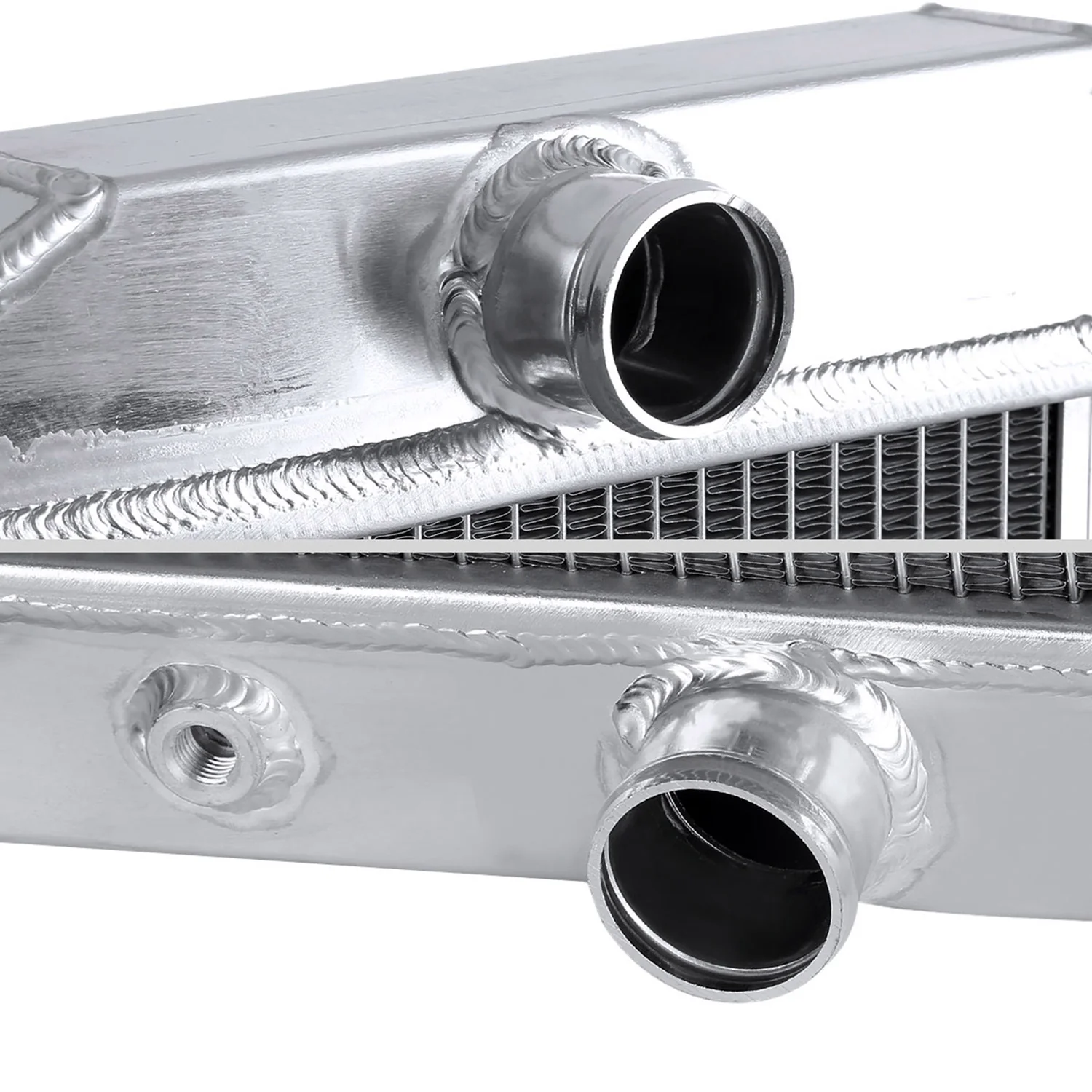 1959-1965 Chevy Impala Bel Air Chevelle Alu 2-Row Performance Radiator - Image 5