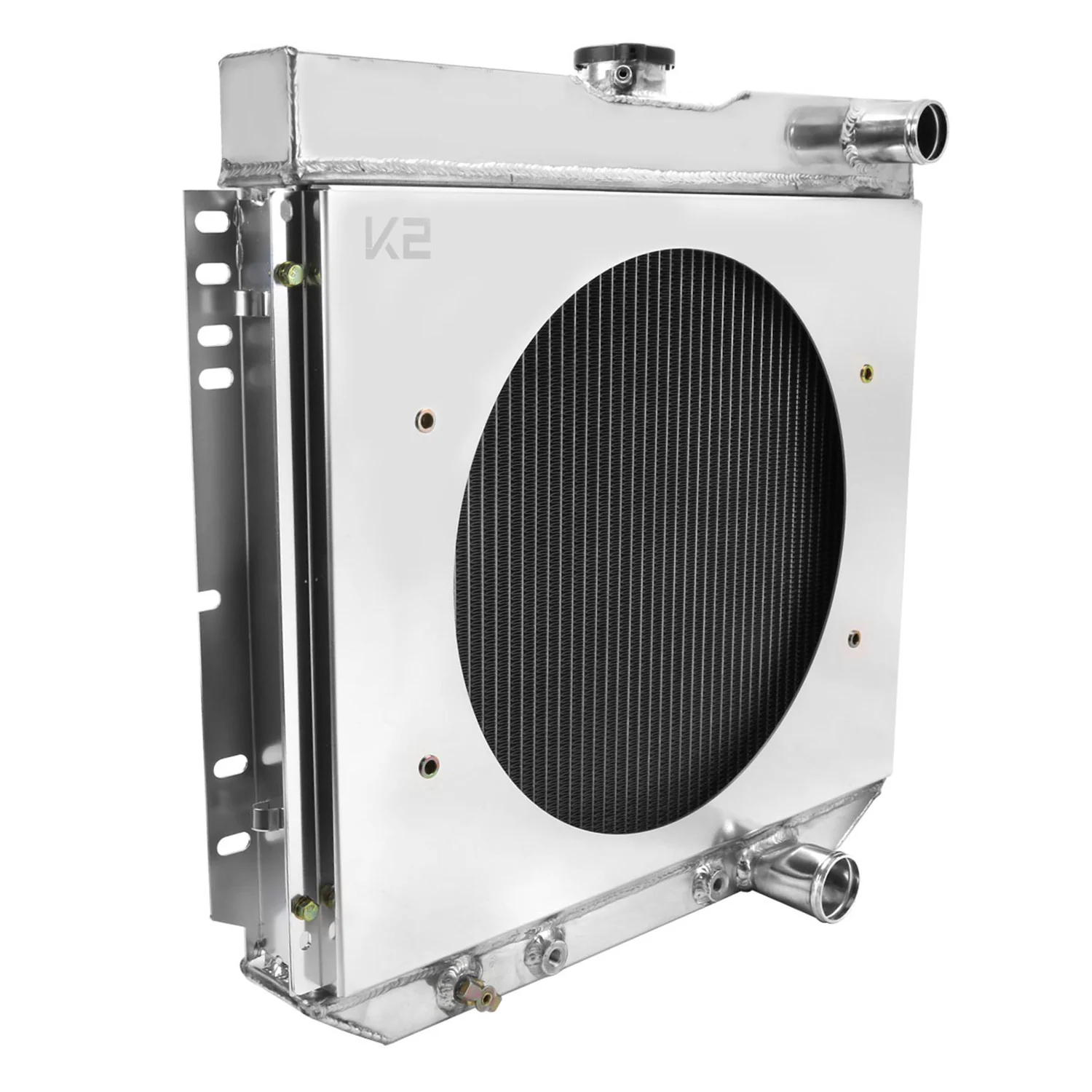 1963-1970 Ford Mustang/Galaxie Mercury Cougar 3Row Radiator & Shroud Fan - Image 10
