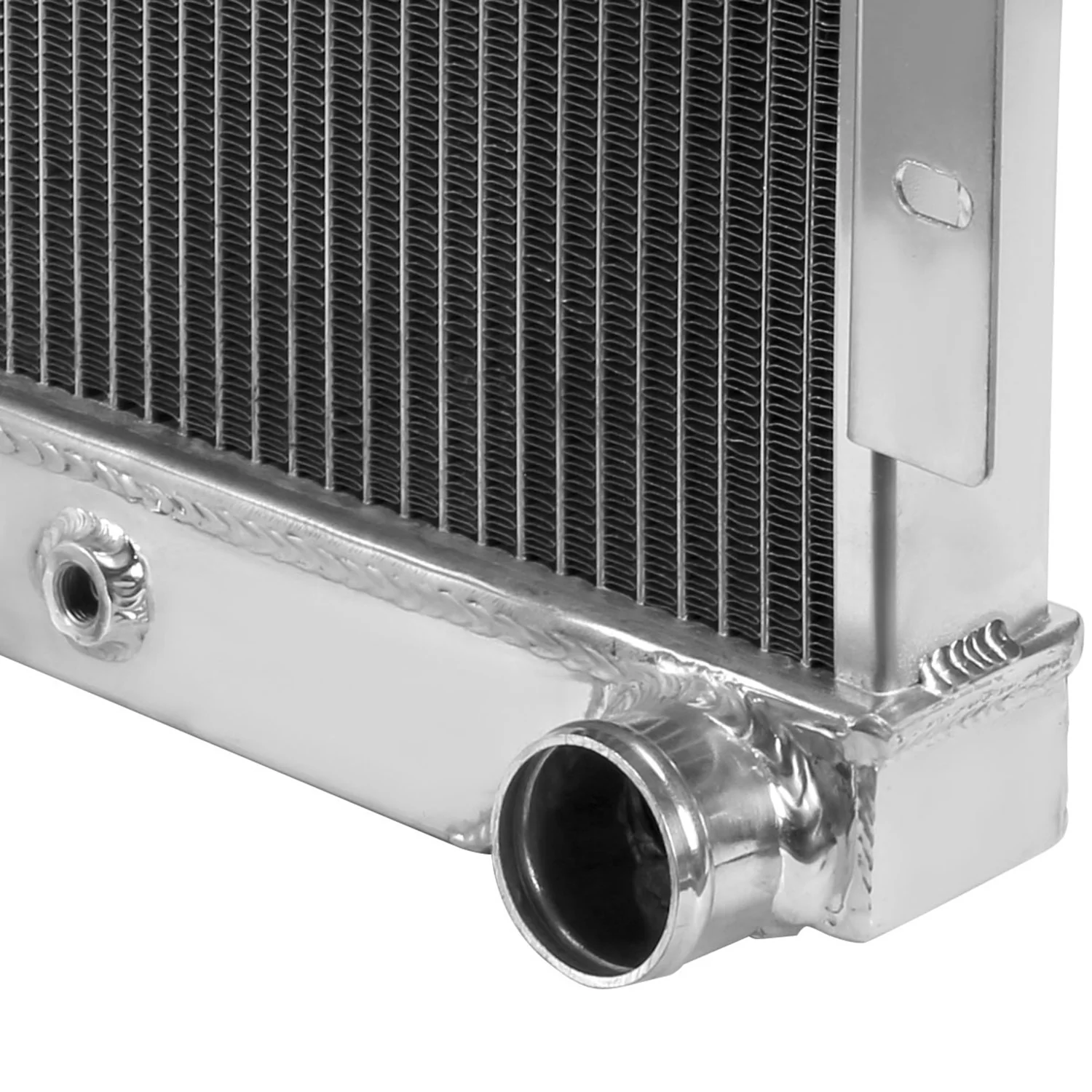1972-1986 Jeep CJ Series MT Aluminum 3-Row Performance Radiator - Image 6