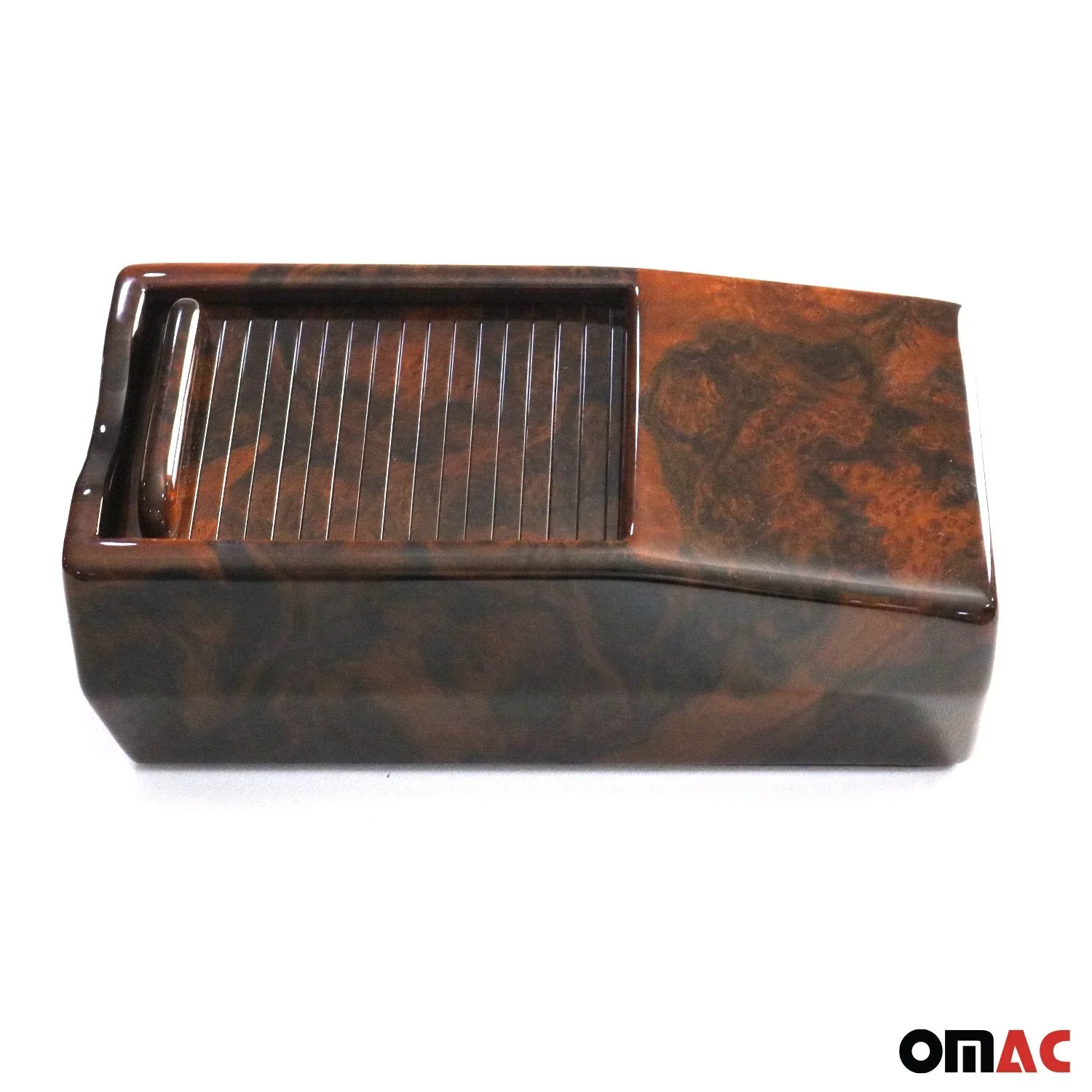 1972-1989 Mercedes SL-Class R107 C107 Console Cassette Center Box Walnut - Image 4