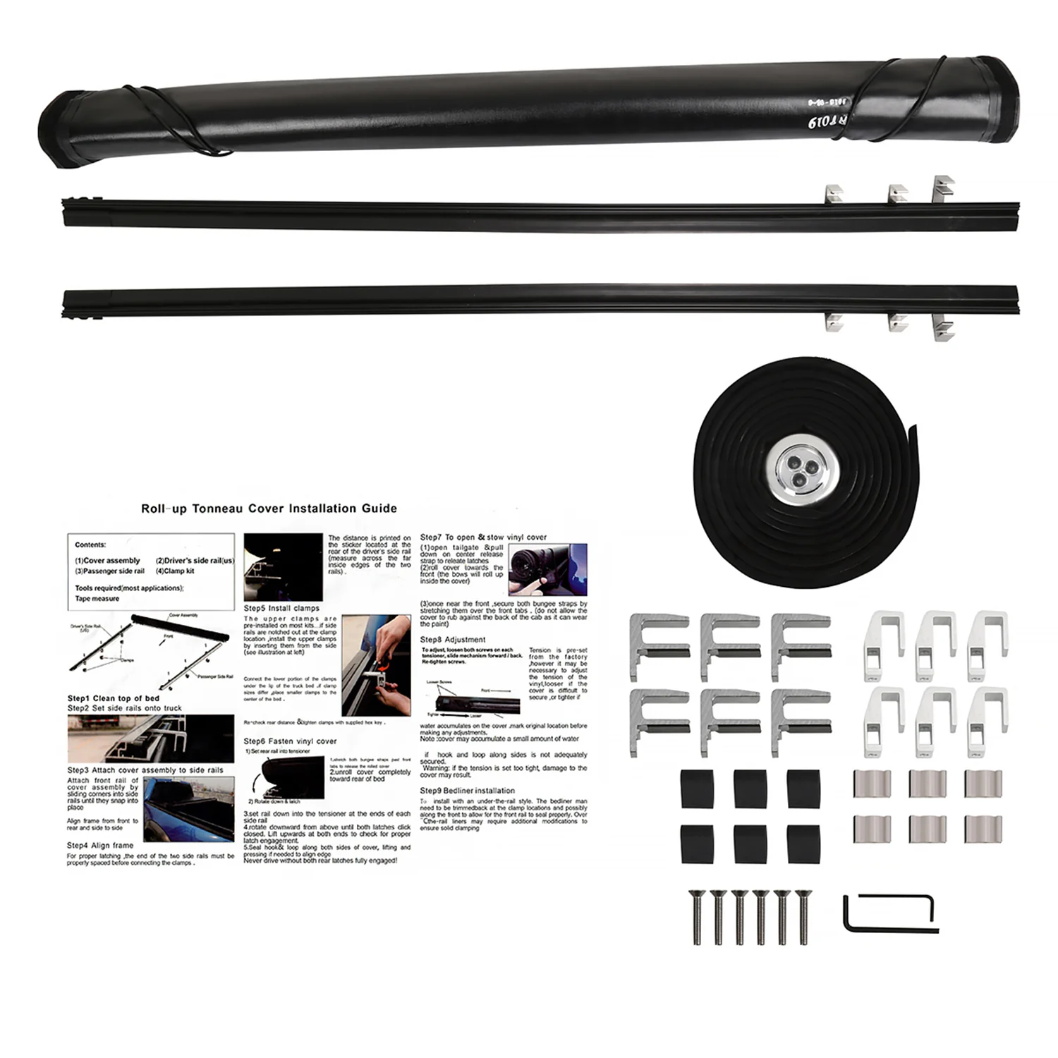 1982-1993 Chevrolet S10/ GMC S15/Sonoma 6' Bed Roll Up Vinyl Tonneau Cover - Image 9