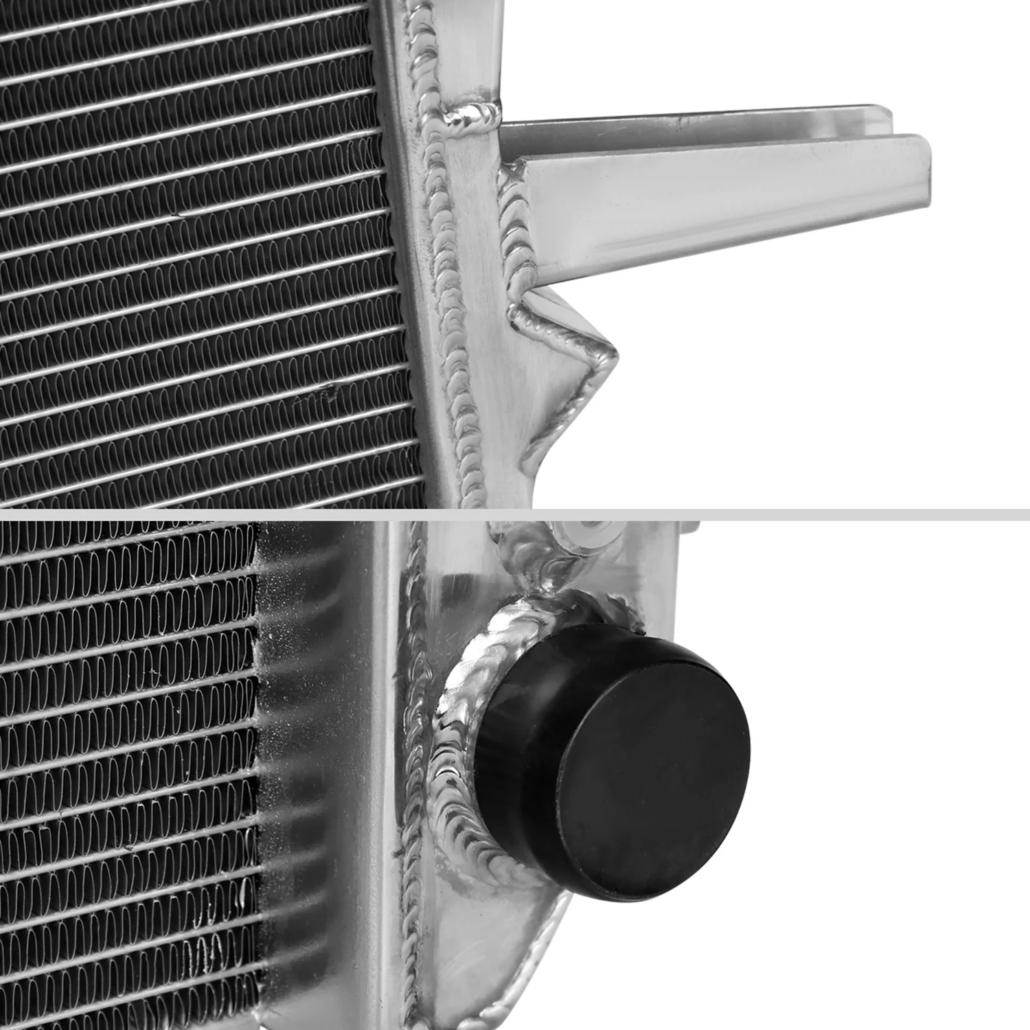 1985-1996 Ford F-150/250/ F350/ Bronco 4.9L L6 3Row Alu Performance Radiator - Image 5
