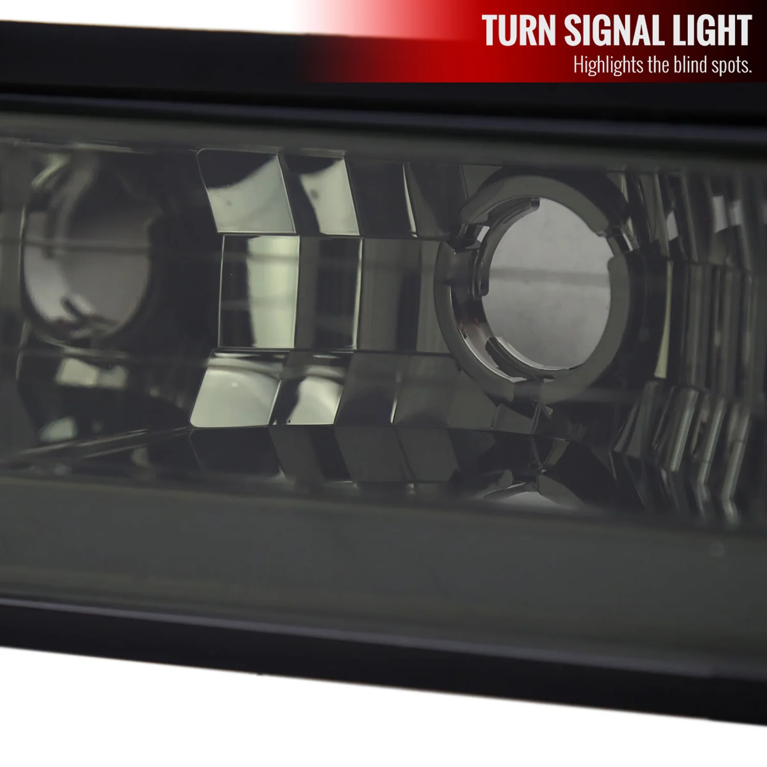 1988-1993 Chevy C10 C/K Sierra Tahoe LED Tube Factory Headlights Smoke - Image 6