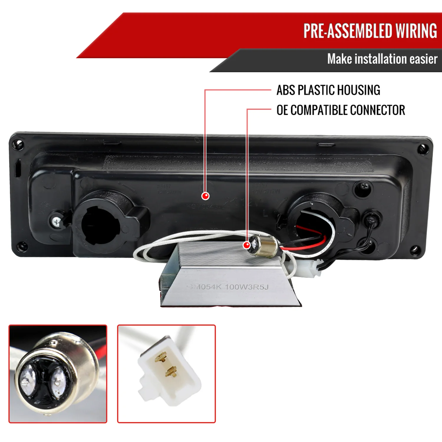 1988-1998 Chevy Blazer/Tahoe/Silverado/Sierra/Yukon LED Bumper Lights Chrome - Image 6