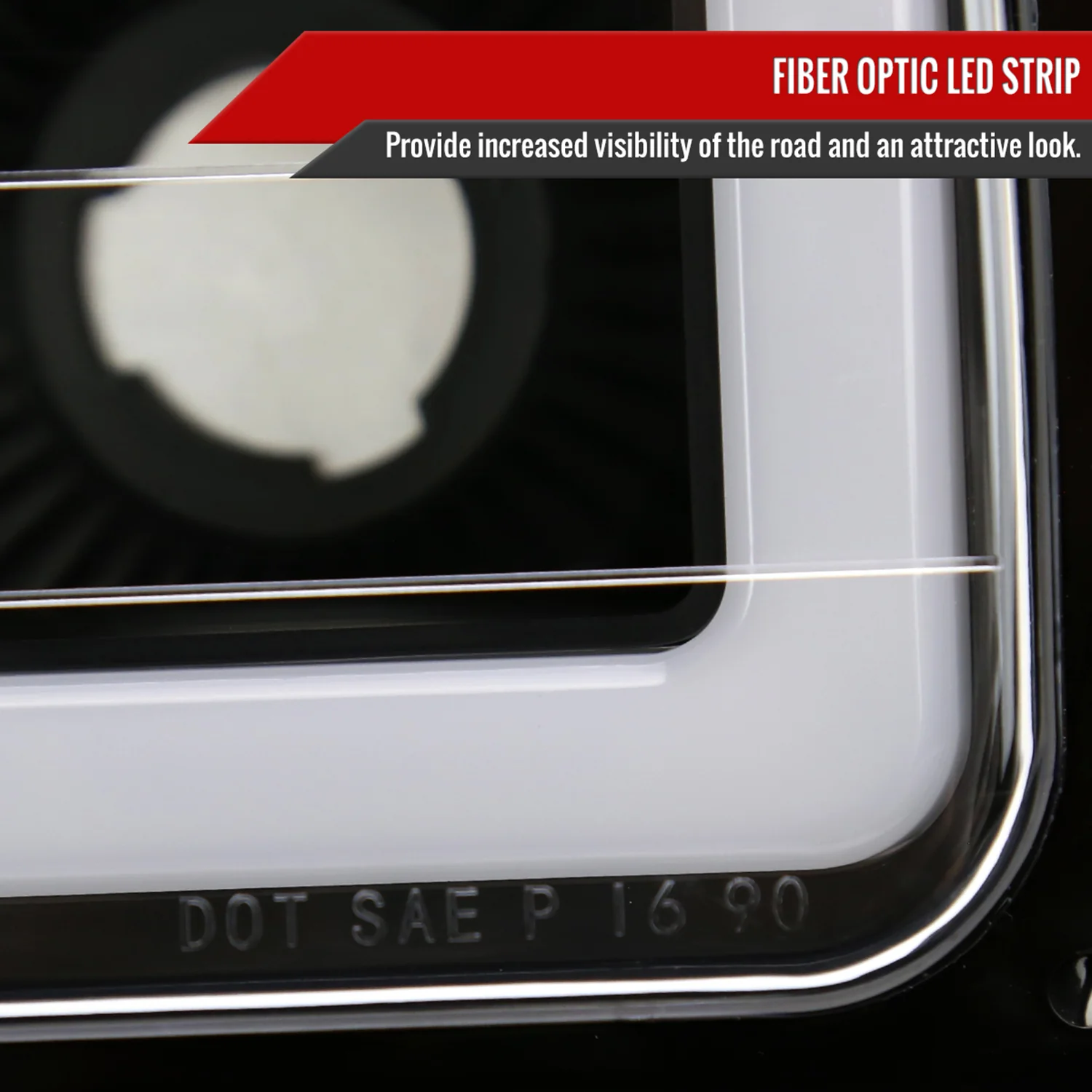1988-1998 Chevy/GMC C10 C/K LED Strip Bumper Corner Signal Lights Matt Black - Image 3