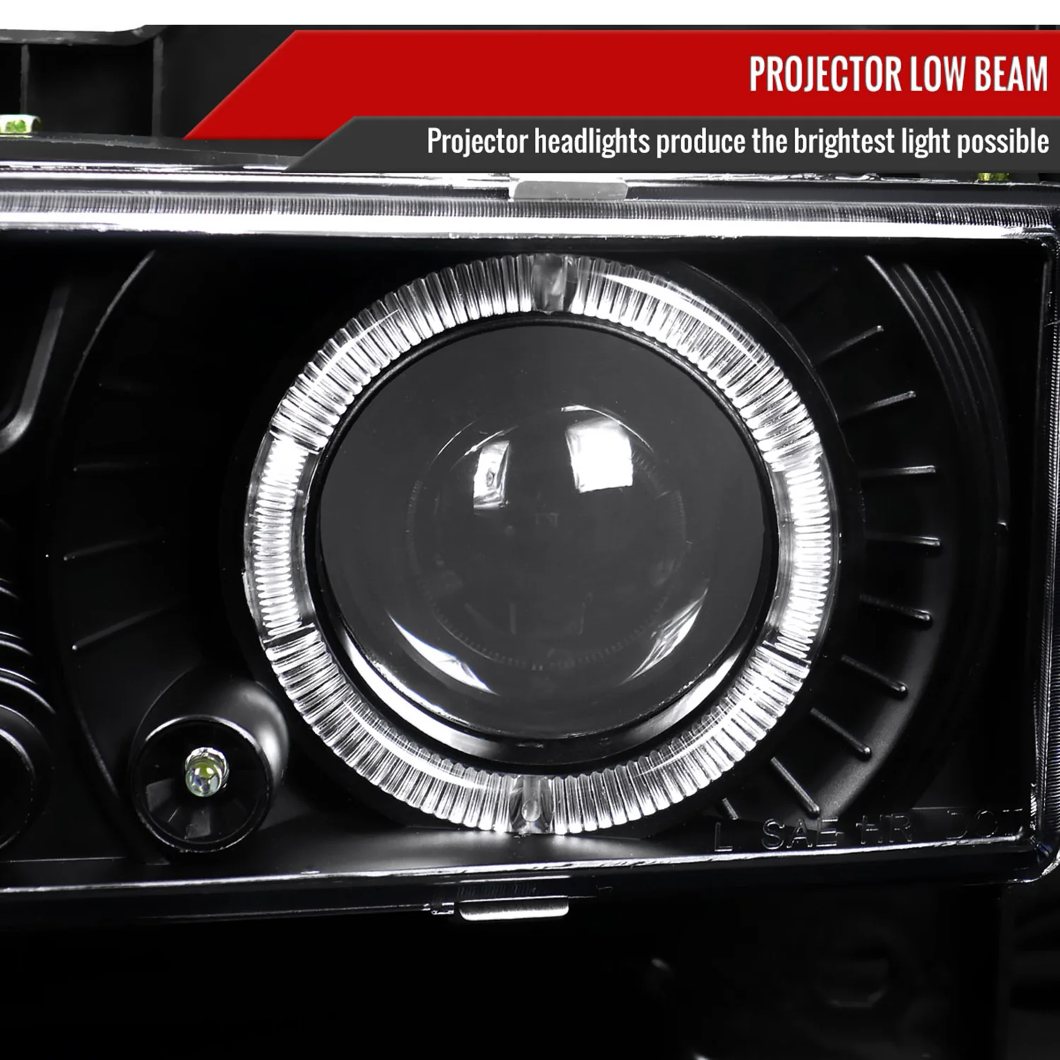 1988-1999 Chevy C/K C10/Blazer/Tahoe/Sierra/Silverado Dual Halo Headlights - Image 4