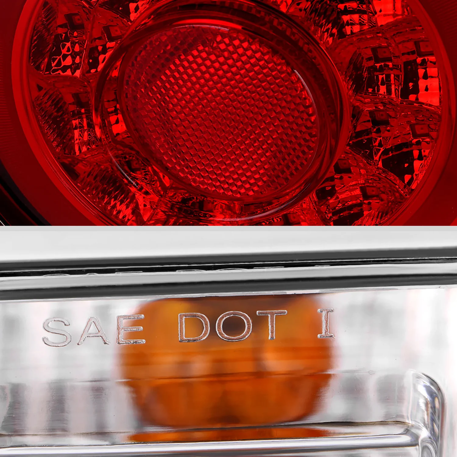 1989-1994 Nissan Skyline GT R32 JDM Red LED Tail Lights Chrome/Red Lens - Image 7