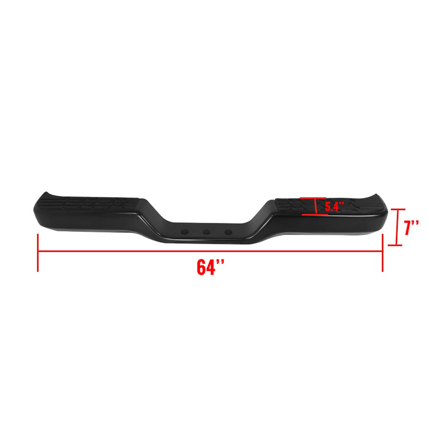 1989-1995 Toyota Pickup 2/4WD Black Stainless Steel Rear Step Bumper - Image 2