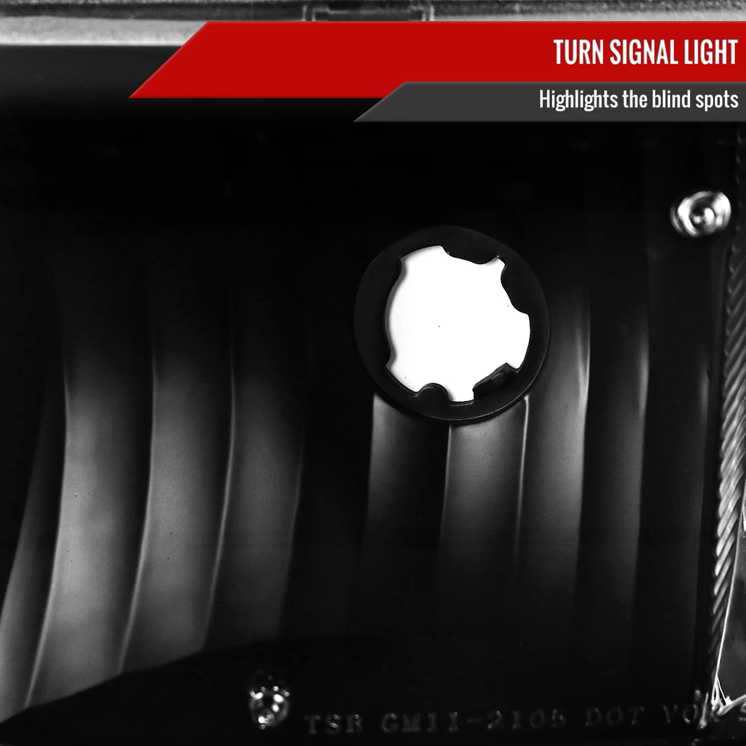 1991-1996 Chevy Caprice / Impala Factory Headlights Corner Signal Black - Image 4