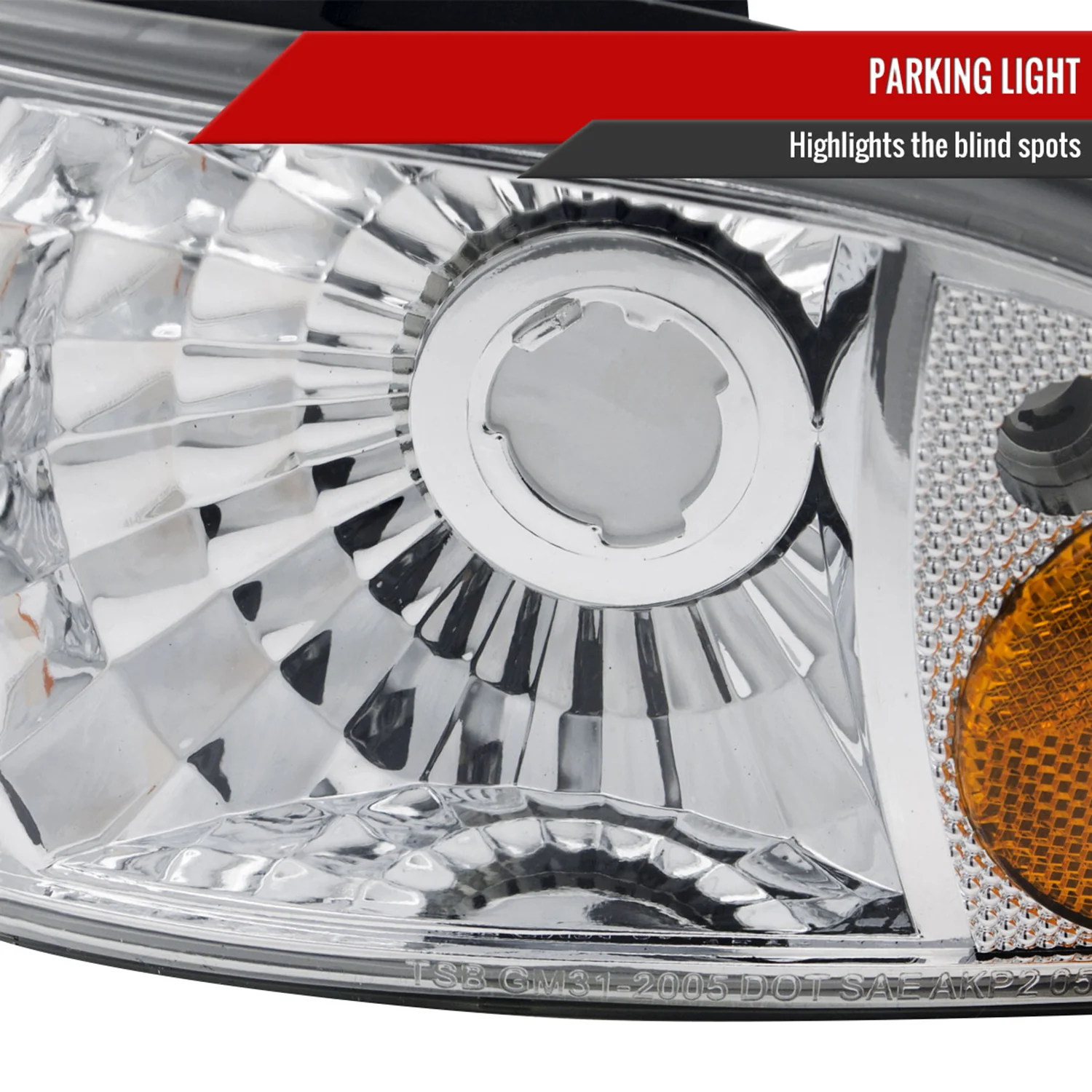 1991-1996 Chevy Caprice / Impala Factory Headlights Corner Signal Chrome - Image 5