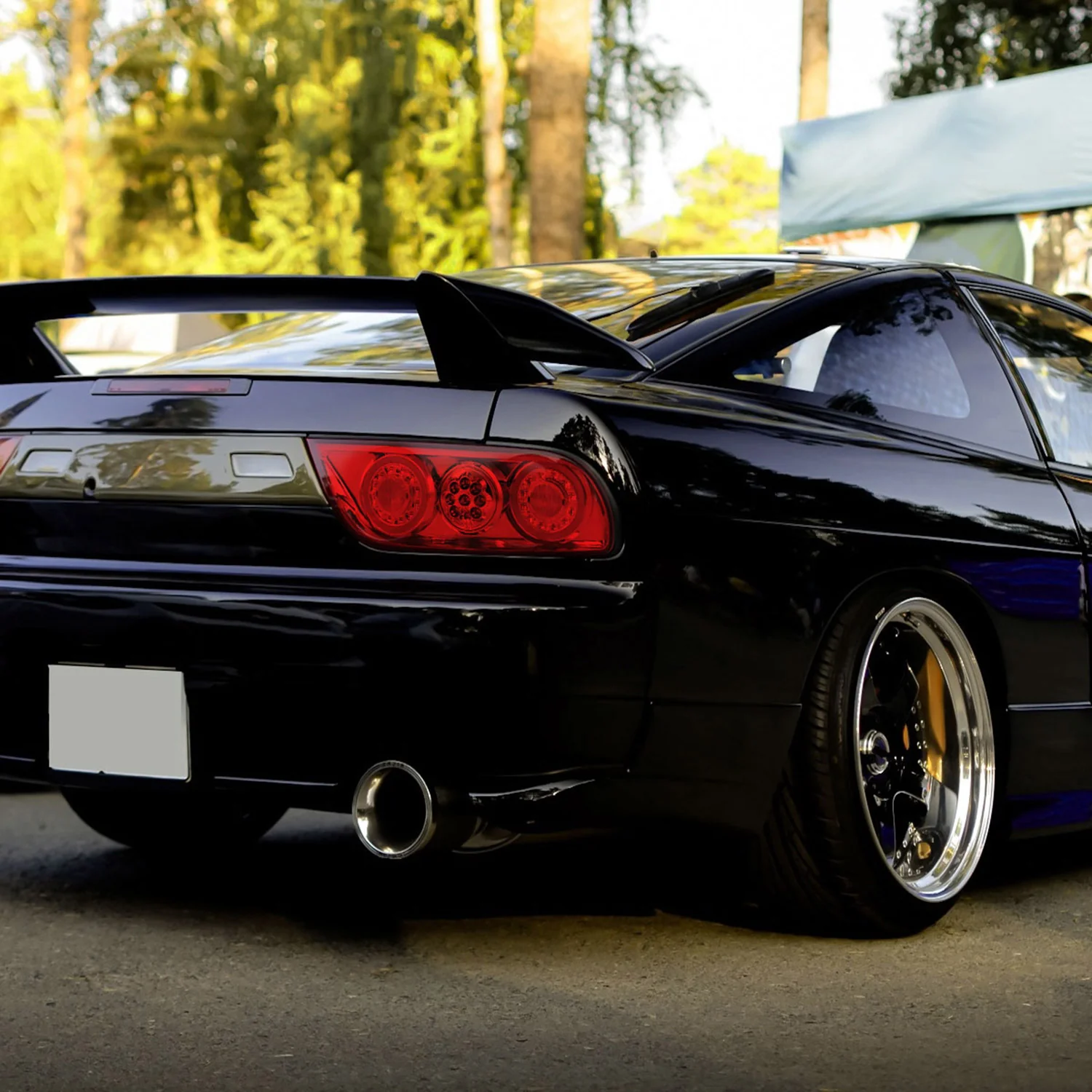 1991-1998 Nissan 180SX RPS13 / 240SX S13 S14 JDM LED Tail Ligths Chrome/Red - Image 10