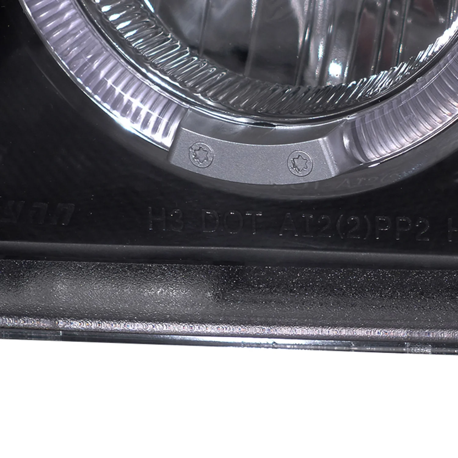 1992-1996 Ford F-150 F-250 F-350 Bronco Dual Halo Projector Headlights Black - Image 7