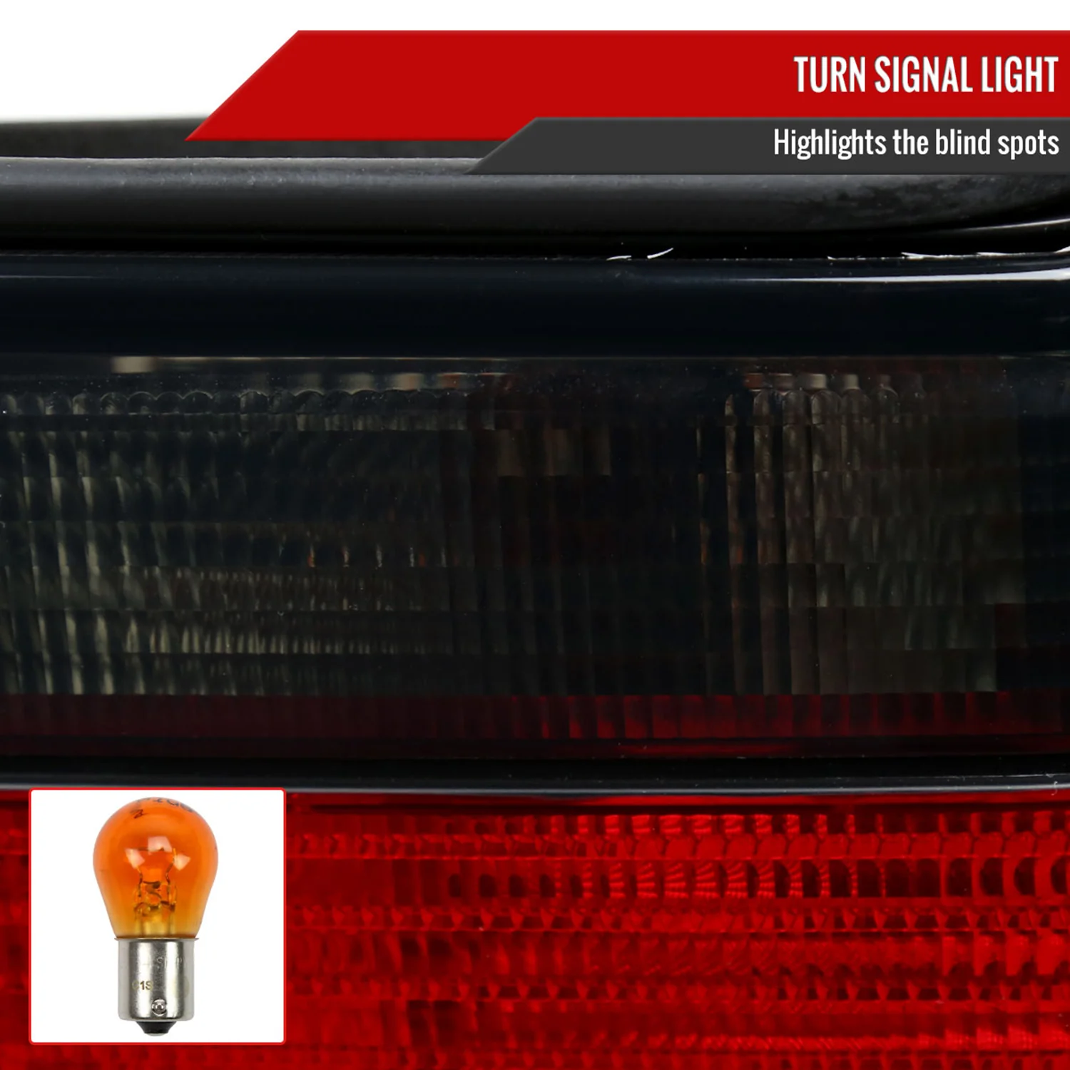 1992-1998 BMW E36 3 Series Coupe/Convertible Tail Lights Chrome/Red Smoke Lens - Image 4