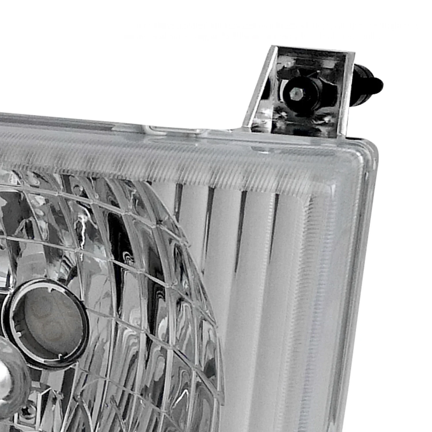 1992-2006 Ford Econoline Factory Style Crystal Headlights Chrome/Clear Lens - Image 5