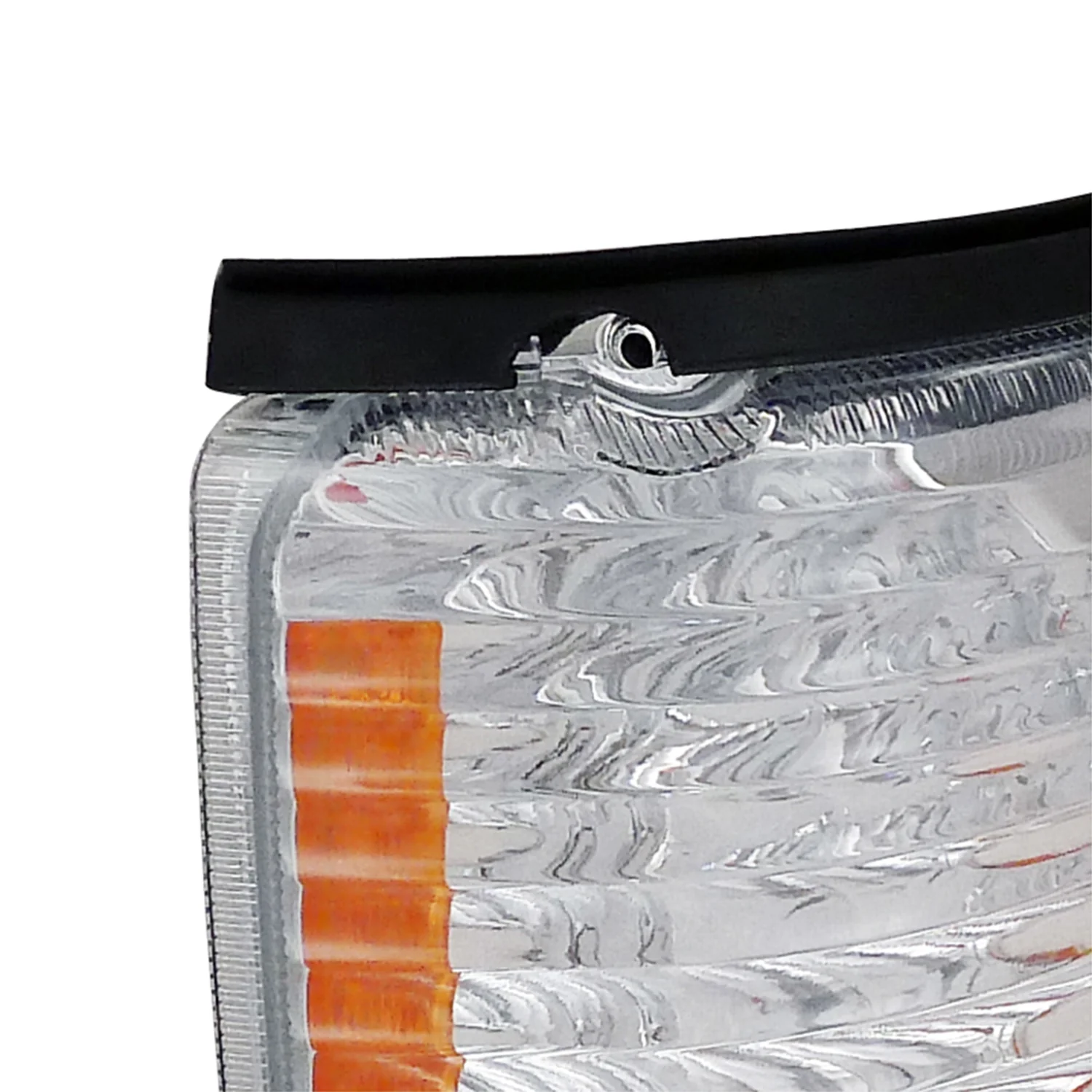 1992-2007 Ford E-Series Econoline Corner Lights Amber Reflectors Chrome/Clear - Image 4