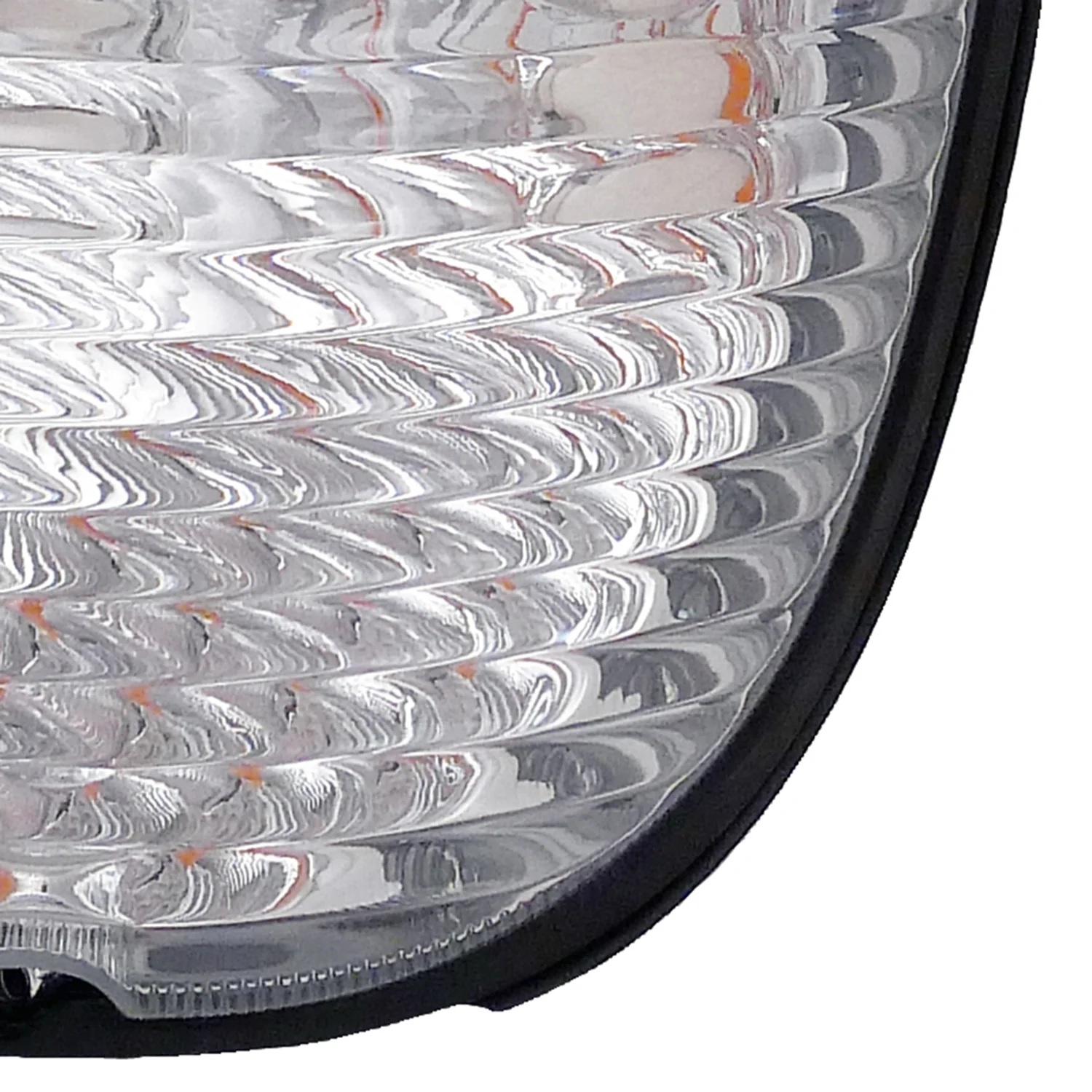1992-2007 Ford E-Series Econoline Corner Lights Amber Reflectors Chrome/Clear - Image 6