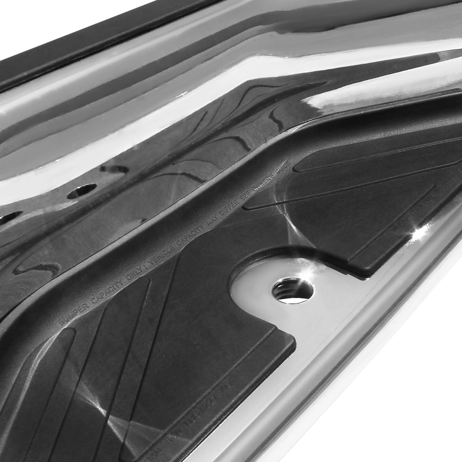1992-2014 Ford Econoline Chrome Stainless Steel Replacement Rear Step Bumper - Image 3