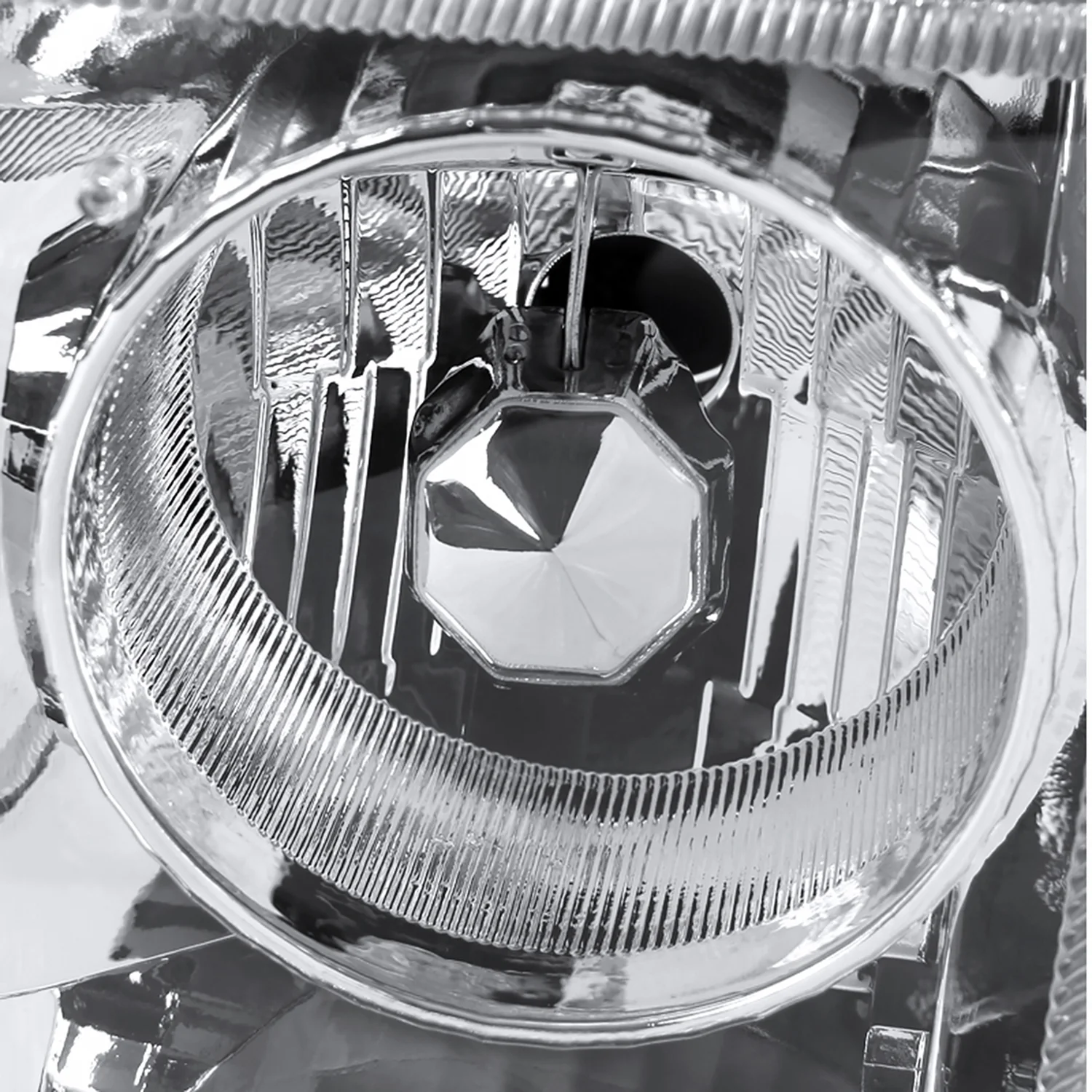 1993-1997 Ford Ranger Headlights Integrated H3 Projector Fog Light Chrome - Image 2