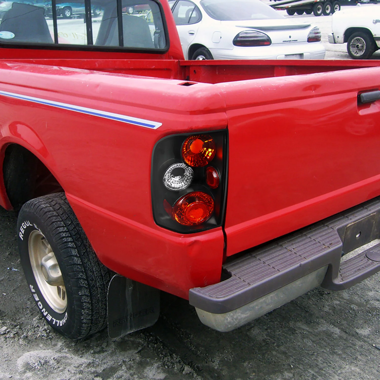 1993-1997 Ford Ranger Tail Lights Matte Black Housing/Clear Lens - Image 10