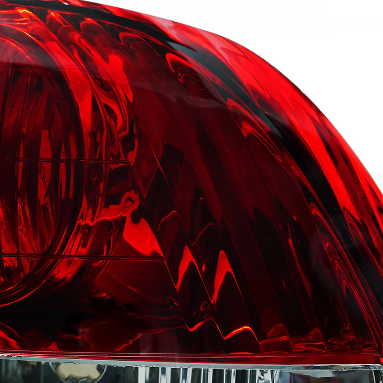 1993-1997 Honda Del Sol Tail Lights Chrome Housing/Red Clear Lens - Image 6