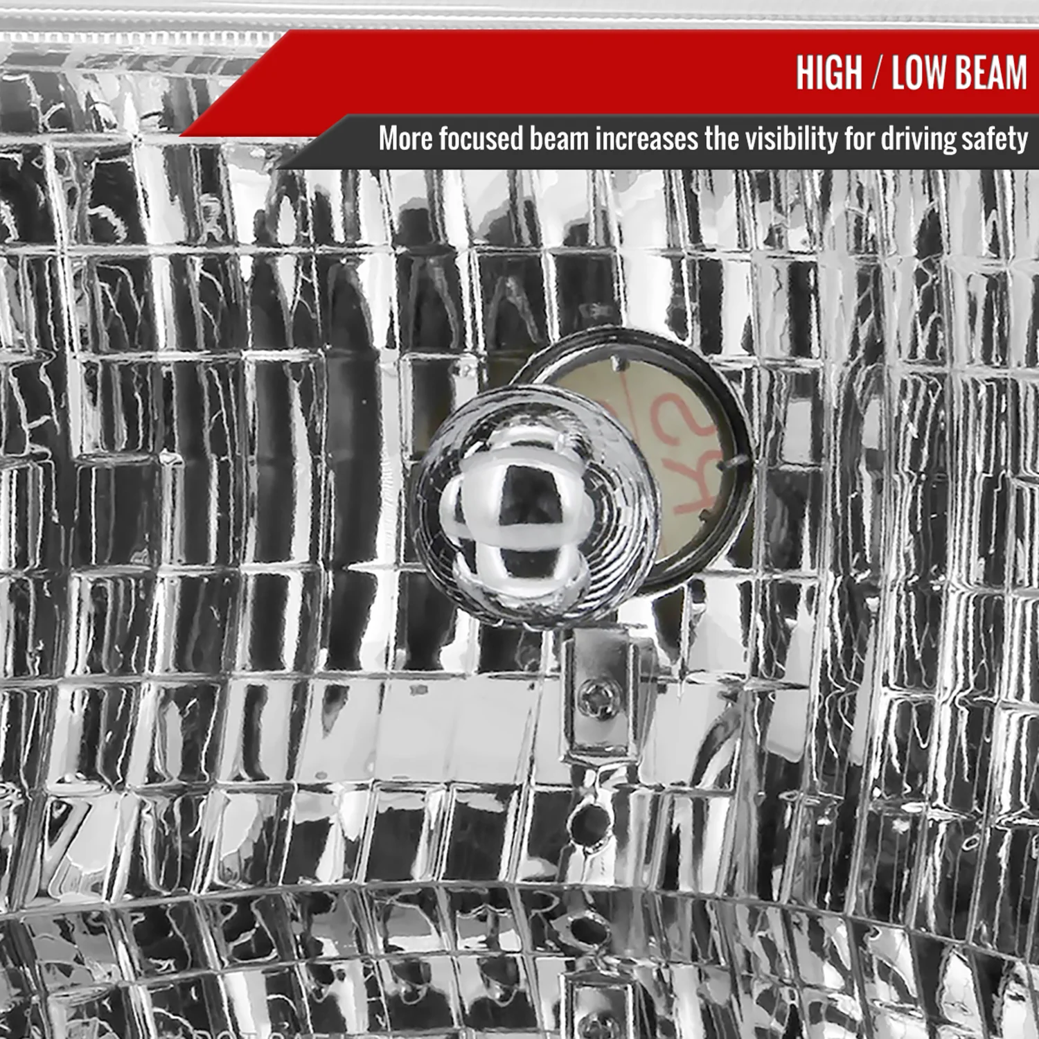 1993-1998 Jeep Grand Cherokee Factory Style Headlights Chrome/Clear Lens - Image 3