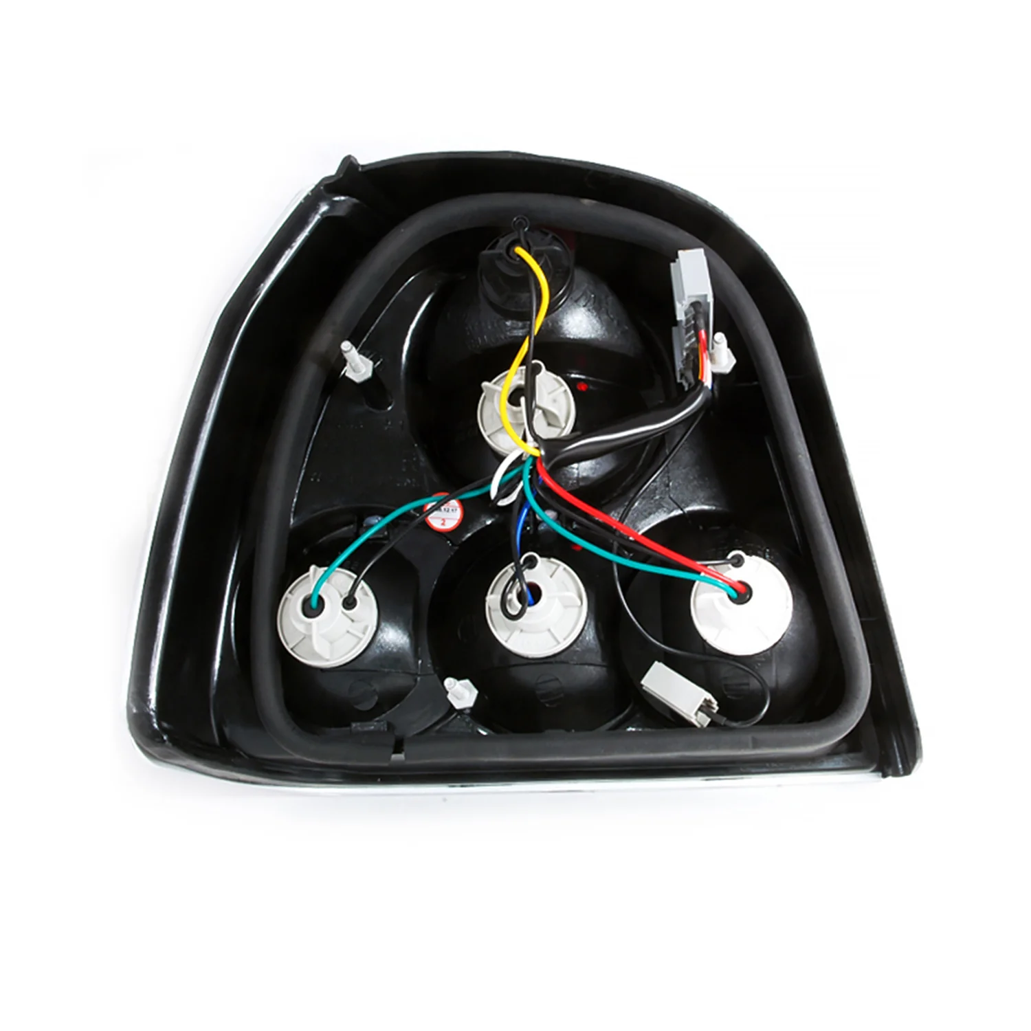 1993-1998 VW Golf Mk3 Tail Lights Matte Black Housing/Clear Lens - Image 7