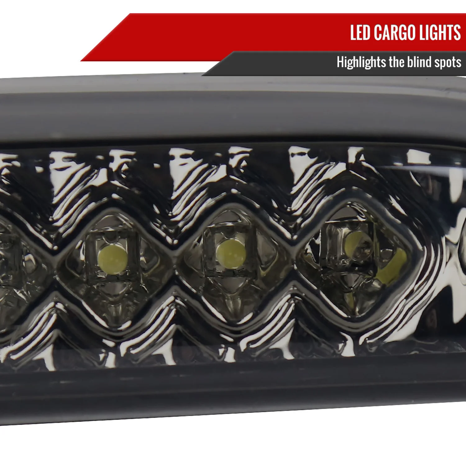 1993-2016 Ford F-250/350/450/550/Ranger LED 3rd Brake Tail Light Chrome/Smoke - Image 5