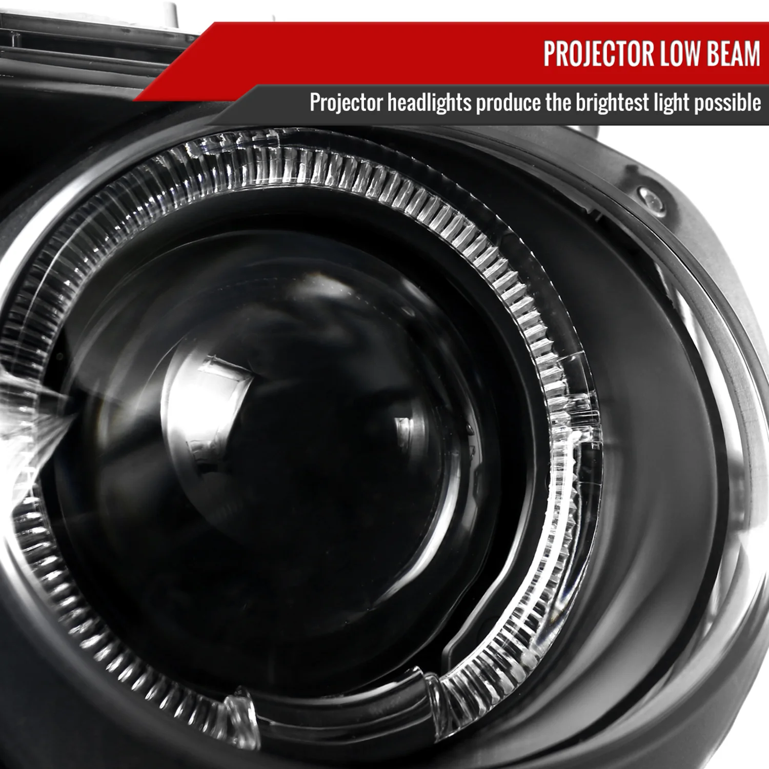 1994-1997 Acura Integra 3DR/4DR Dual Halo Projector Headlights Matt Black - Image 4