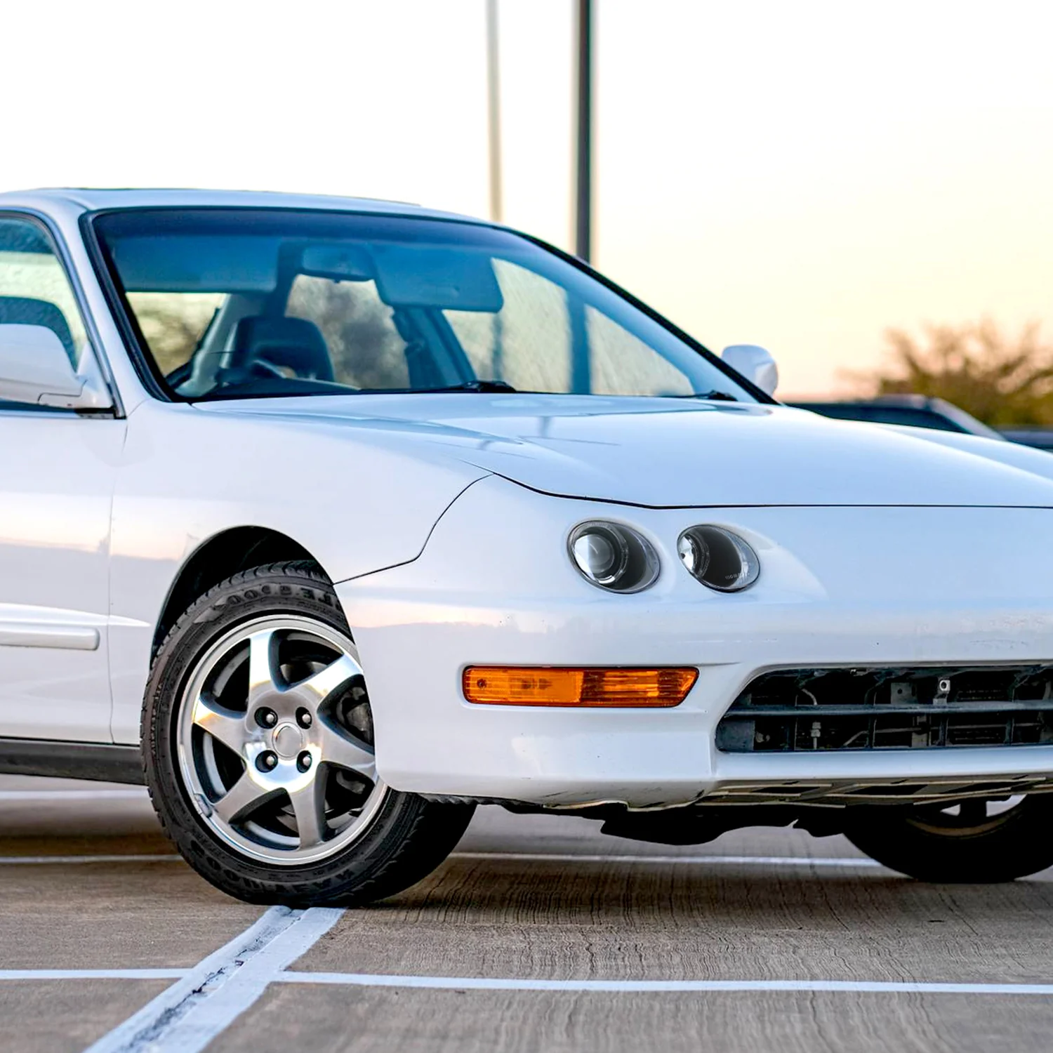 1994-1997 Acura Integra 3DR/4DR Dual Halo Projector Headlights Matt Black - Image 9