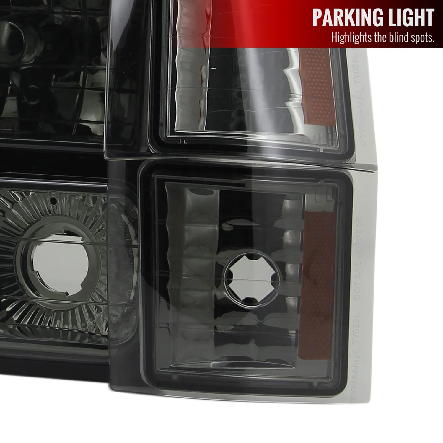 1994-1998 Chevy Silverado/Tahoe/Suburban/C10 Factory Headlights Smoke - Image 5