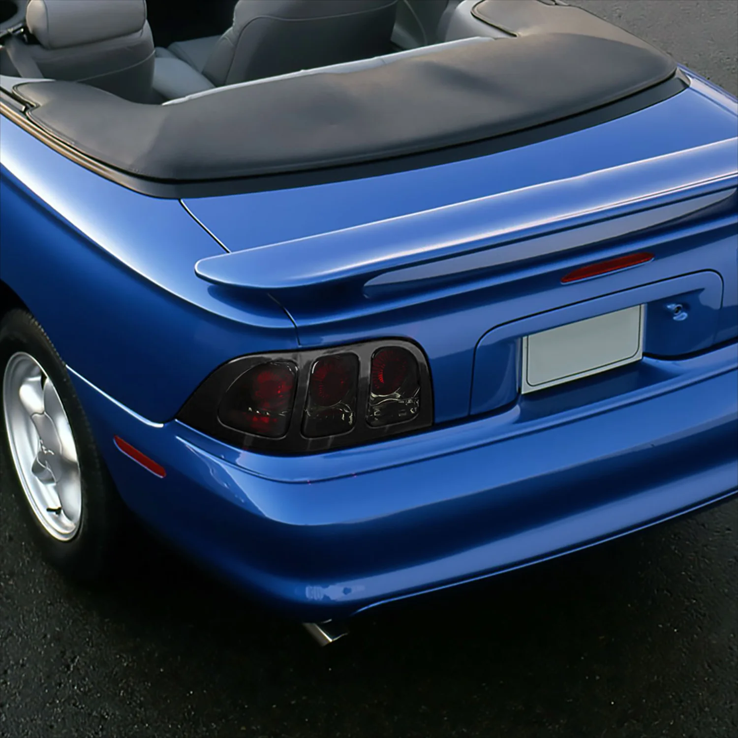 1994-1998 Ford Mustang Tail Lights Chrome Housing/Smoke Lens - Image 10