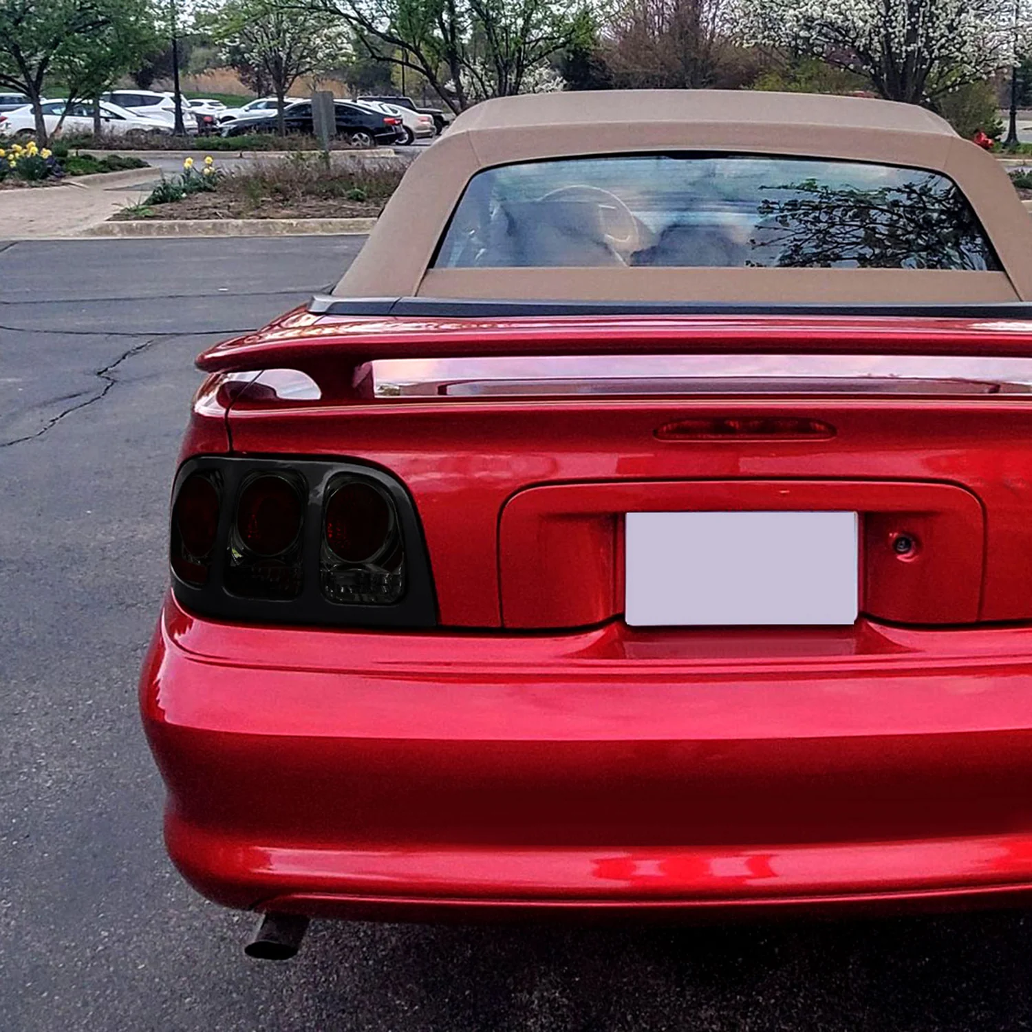 1994-1998 Ford Mustang Tail Lights Chrome Housing/Smoke Lens - Image 9