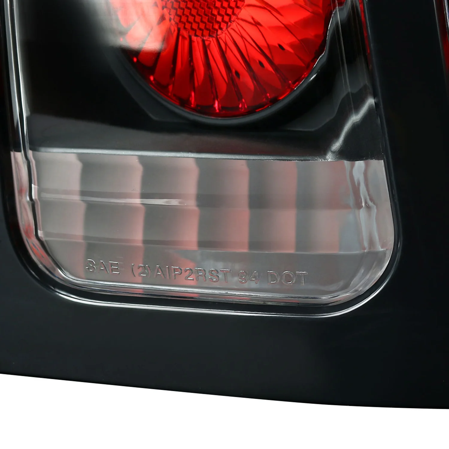 1994-1998 Ford Mustang Tail Lights Matte Black Housing/Clear Lens - Image 6