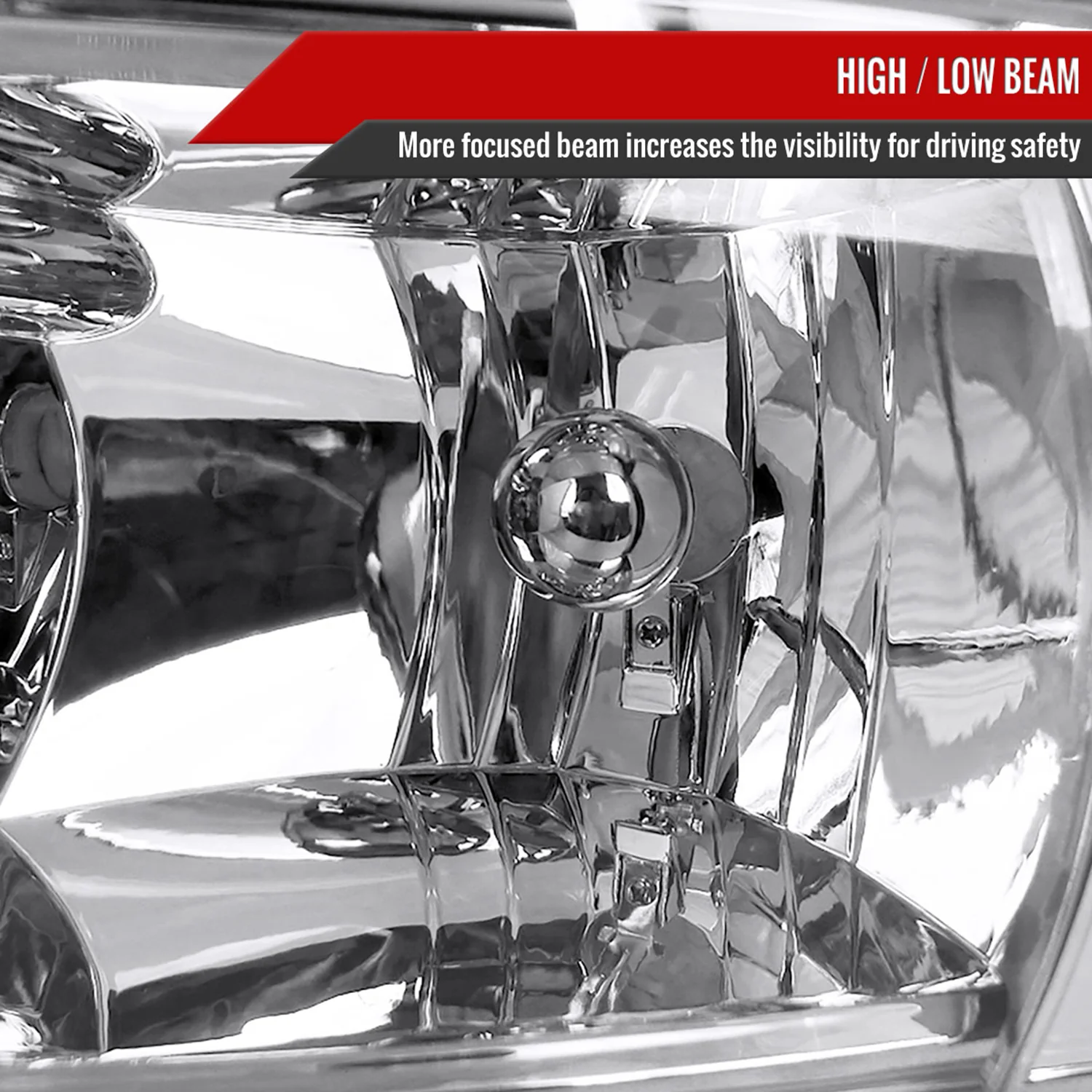 1994-2001 Dodge RAM 1500 2500 3500 Factory Headlights Chrome/Clear - Image 3