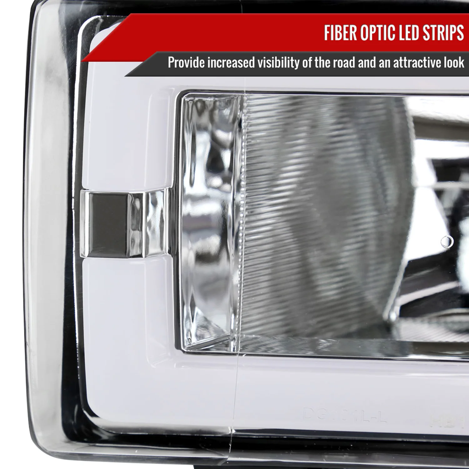 1994-2001 Dodge RAM 1500/ RAM 2500/3500 Dual LED Bar Factory Headlights Chrome - Image 4