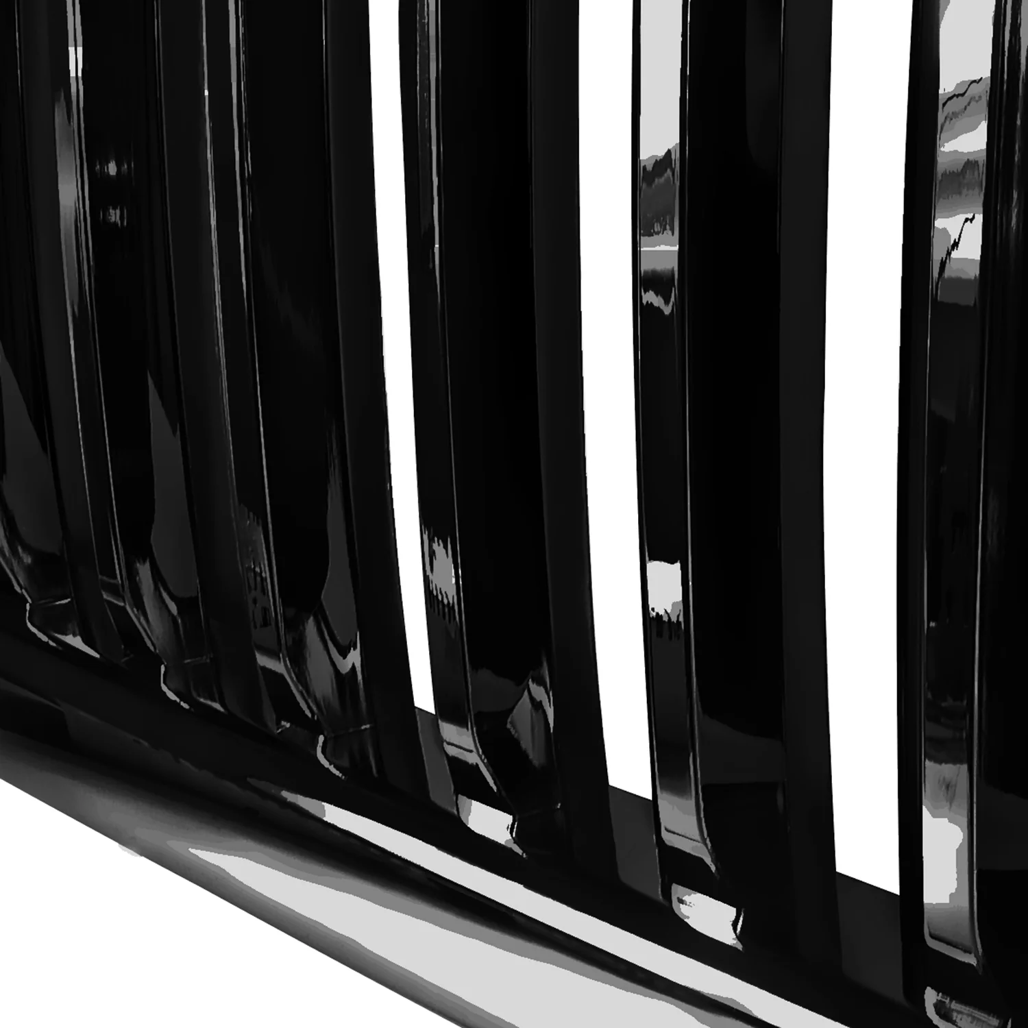 1994-2002 Dodge RAM Glossy Black ABS Vertical Grille - Image 3