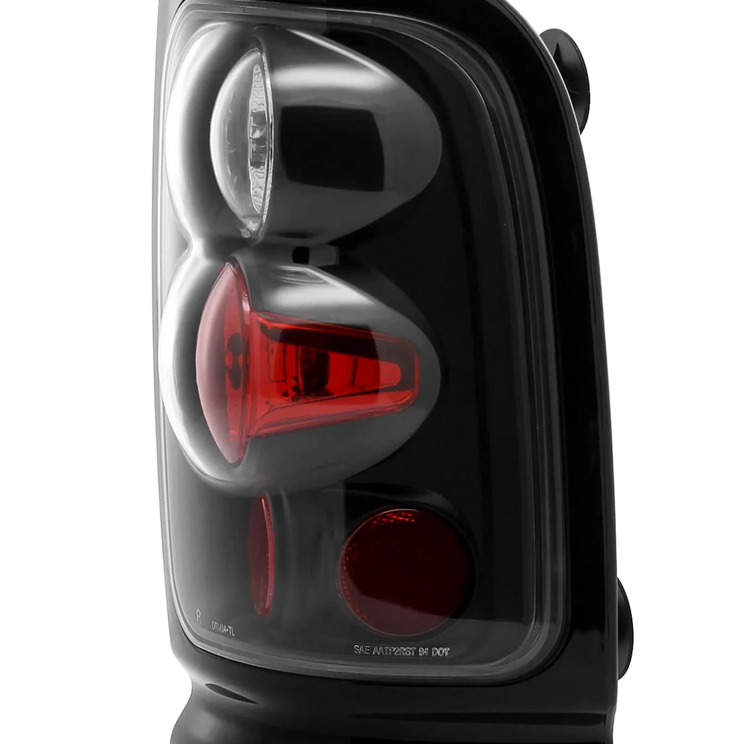1994-2002 Dodge RAM Tail Lights Matte Black Housing/Clear Lens - Image 6
