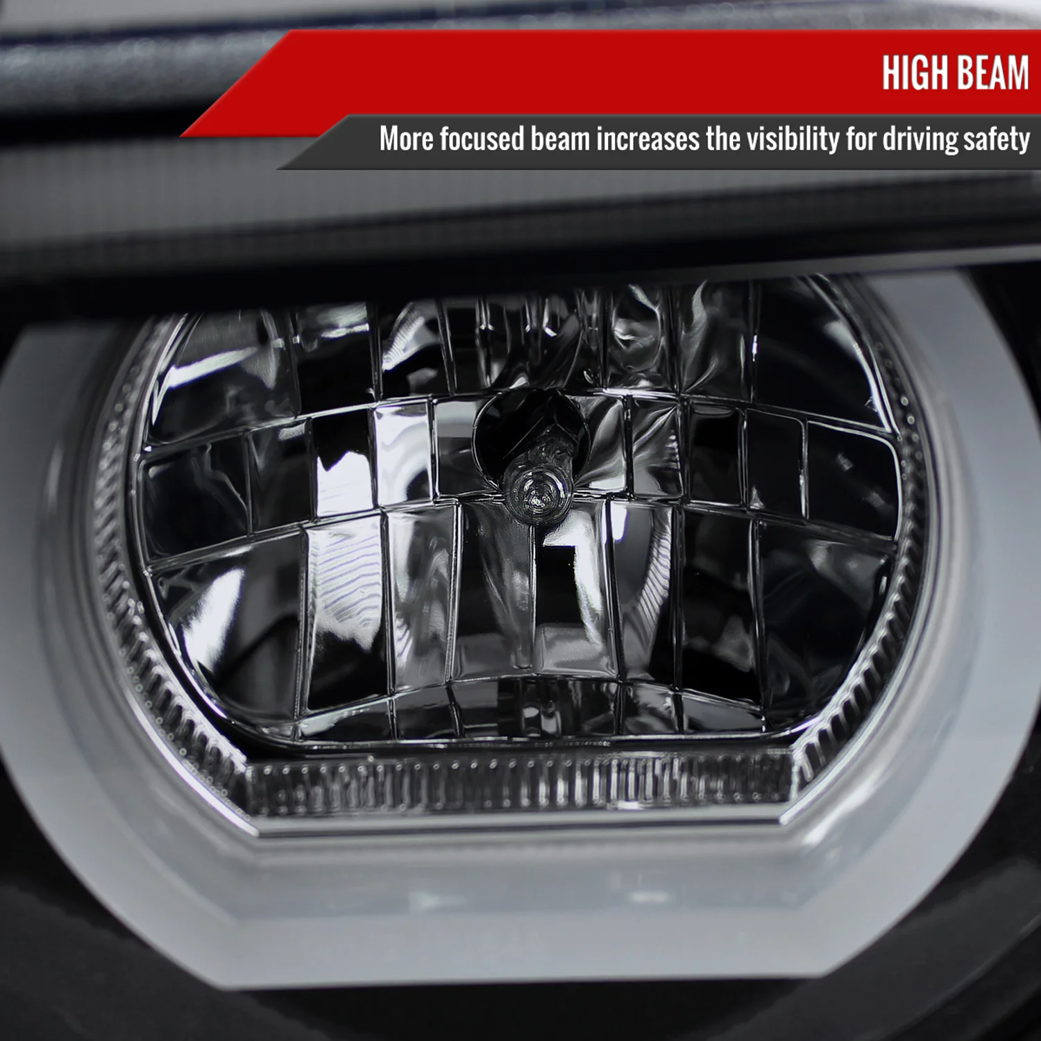1995-2001 BMW E38 7 Series LED Bar Dual Halo Projector Headlights Black/Smoke - Image 4