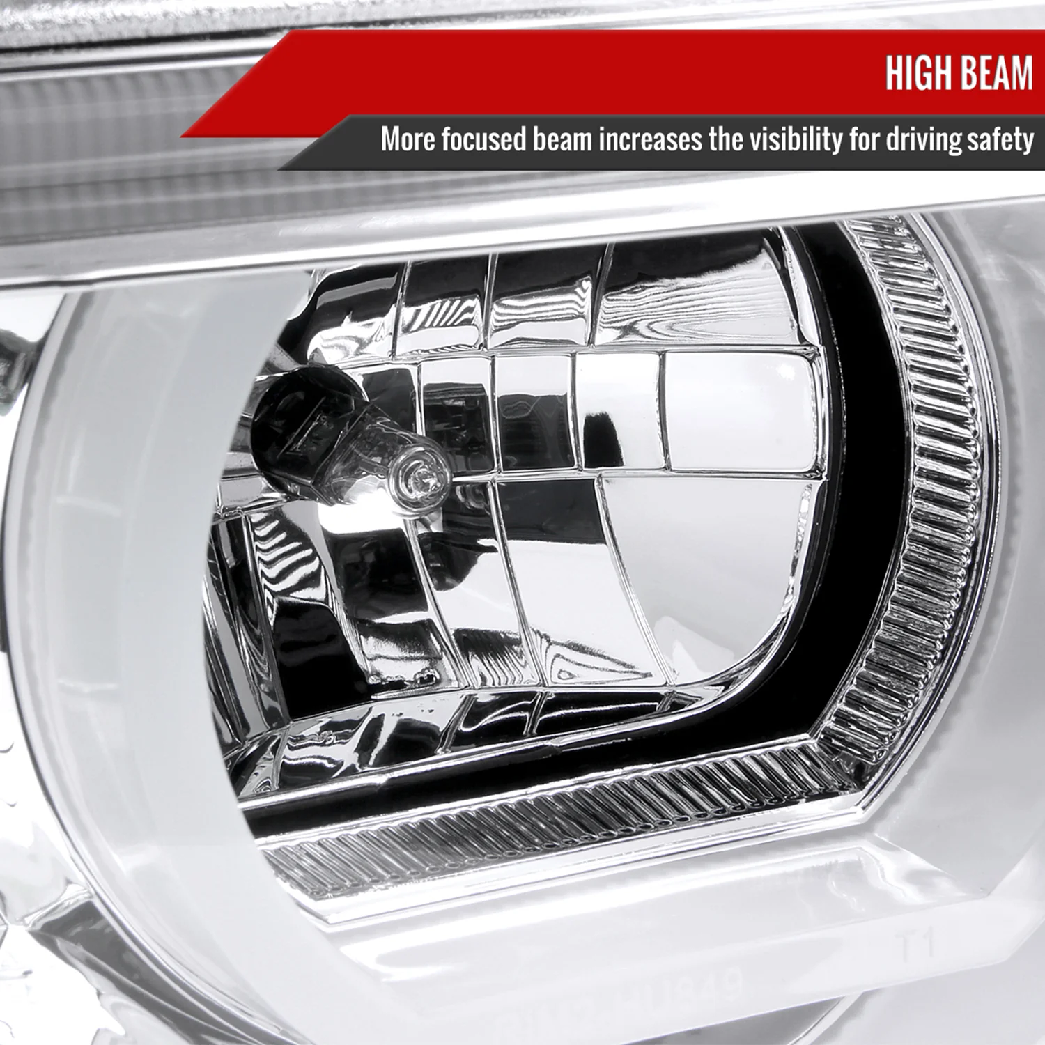 1995-2001 BMW E38 7 Series LED Bar Dual Halo Projector Headlights Chrome/Clear - Image 4