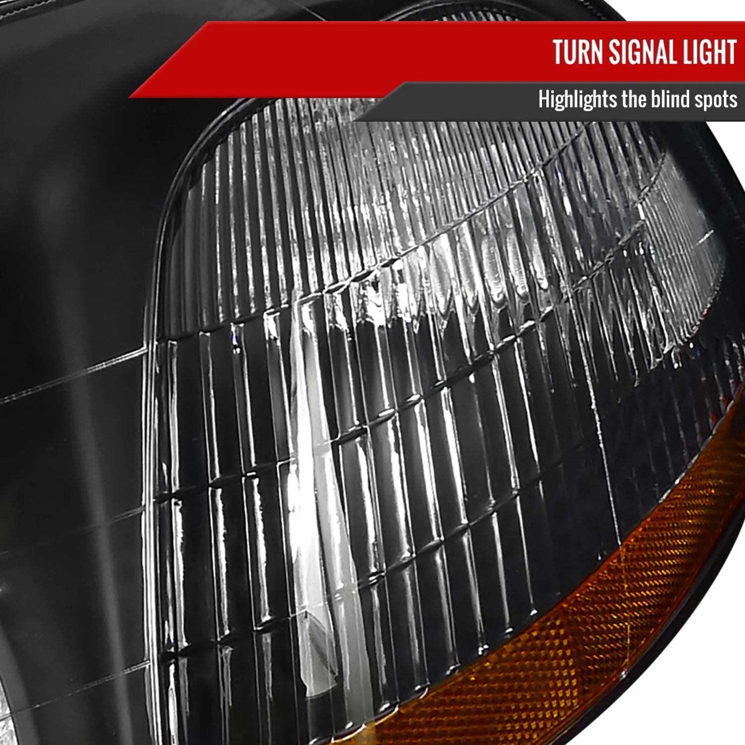 1996-1998 Honda Civic Factory Style Crystal Headlights Matte Black/Clear Lens - Image 4