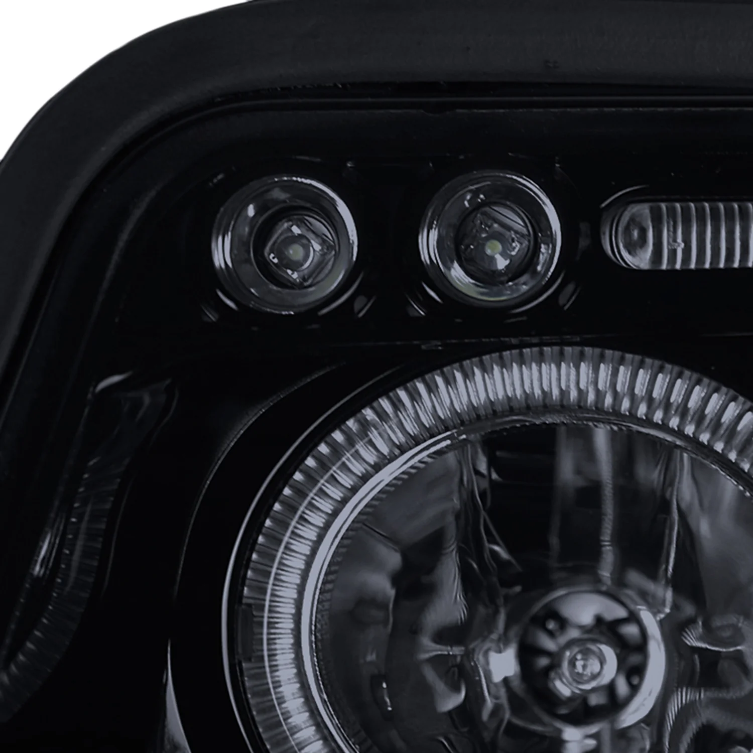 1996-1999 Audi A4 Dual Halo Projector Headlights Glossy Black/Smoke Lens - Image 5