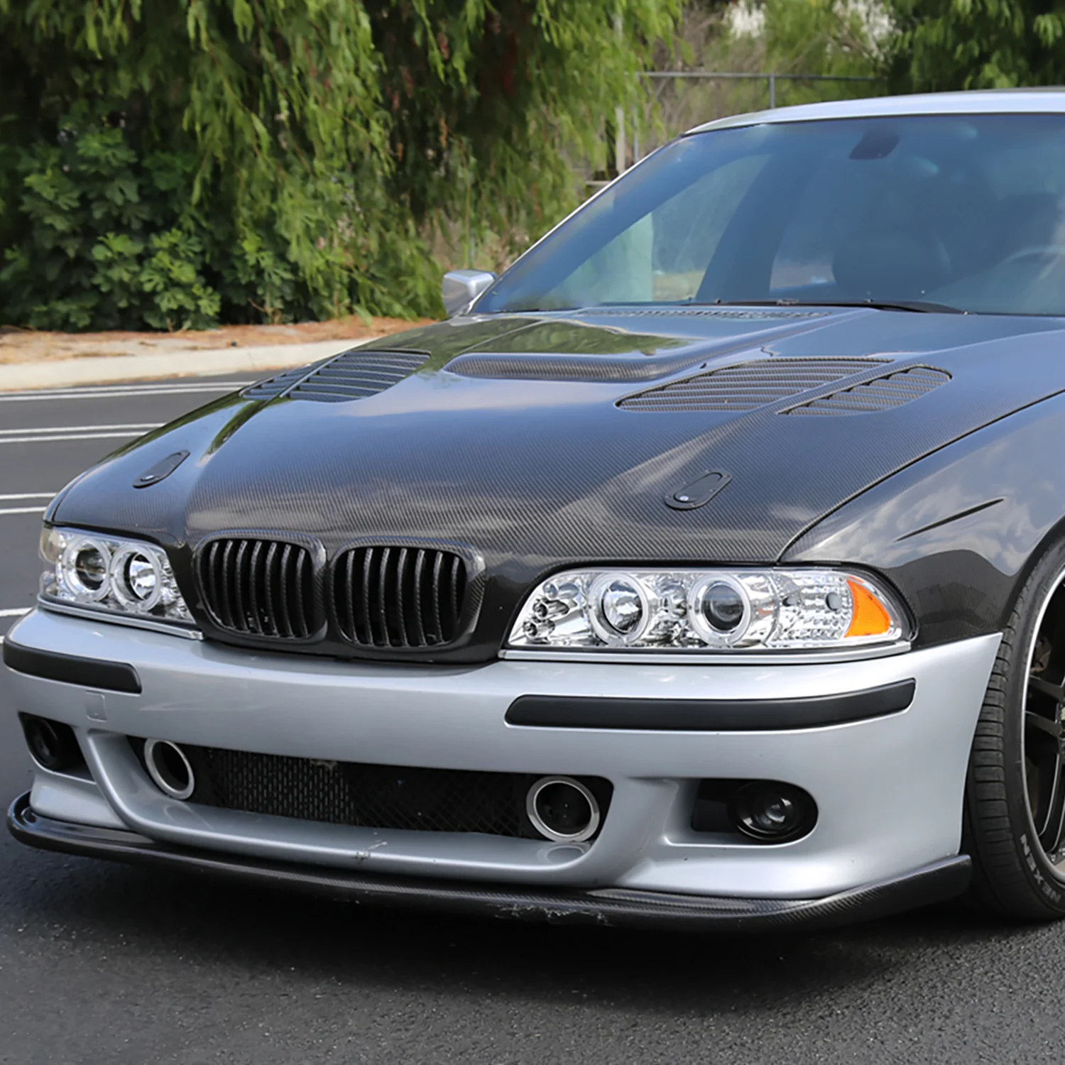 1996-2003 BMW E39 5 Series Dual Halo Projector Headlights Chrome/Clear Lens - Image 9